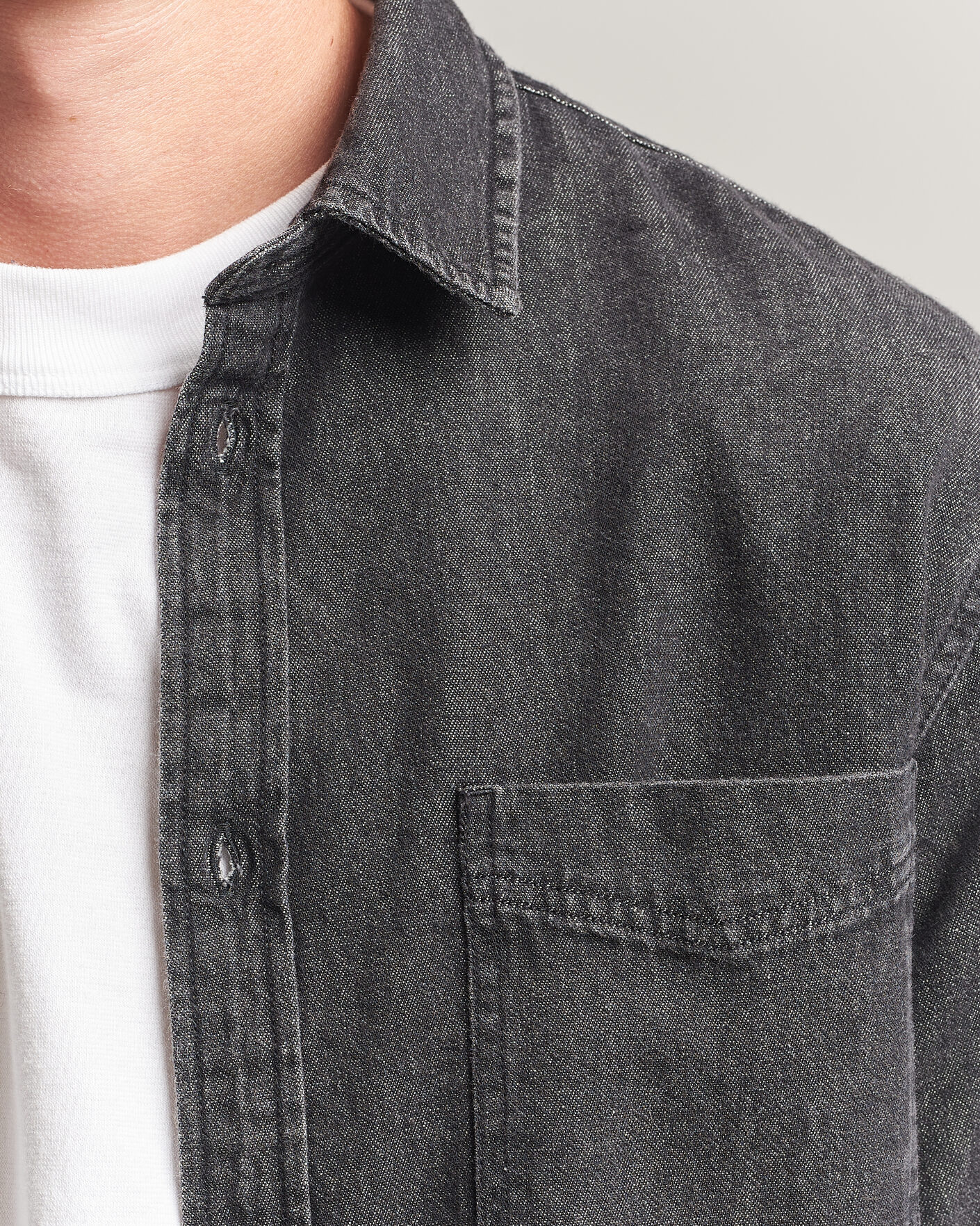 Homme | Chemises | LES DEUX | Denim Shirt Black Wash