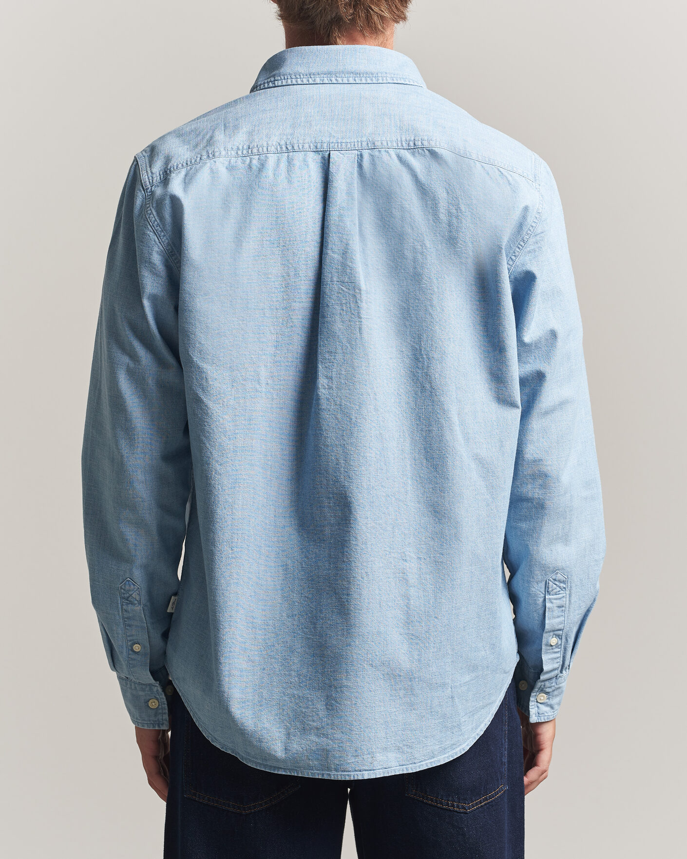 Homme | Chemises | LES DEUX | Chambray Shirt Light Blue Wash