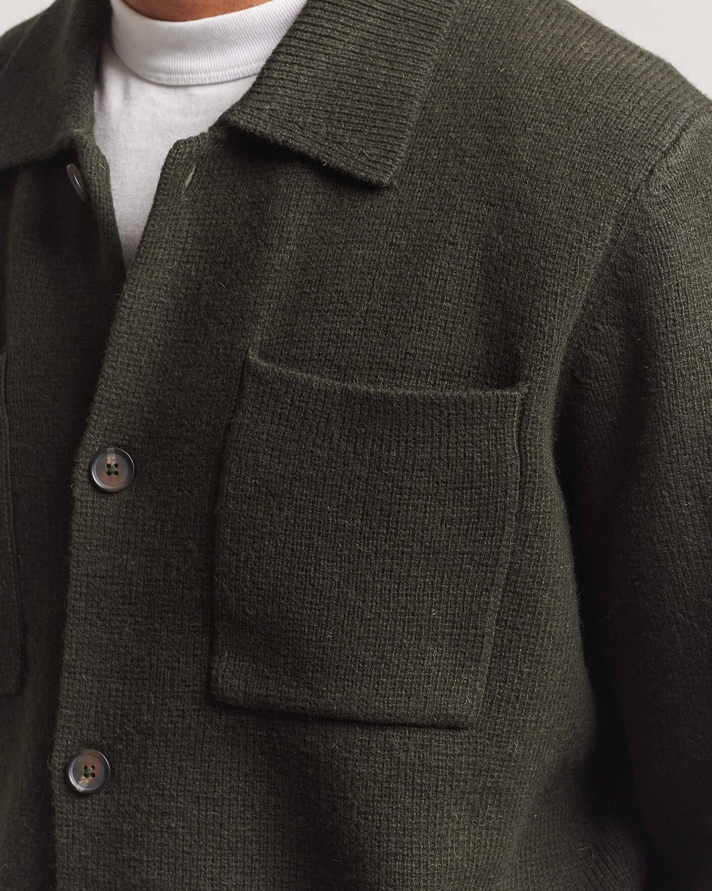 Homme | Pulls Et Tricots | LES DEUX | Milano Knit Overshirt Rosin Green