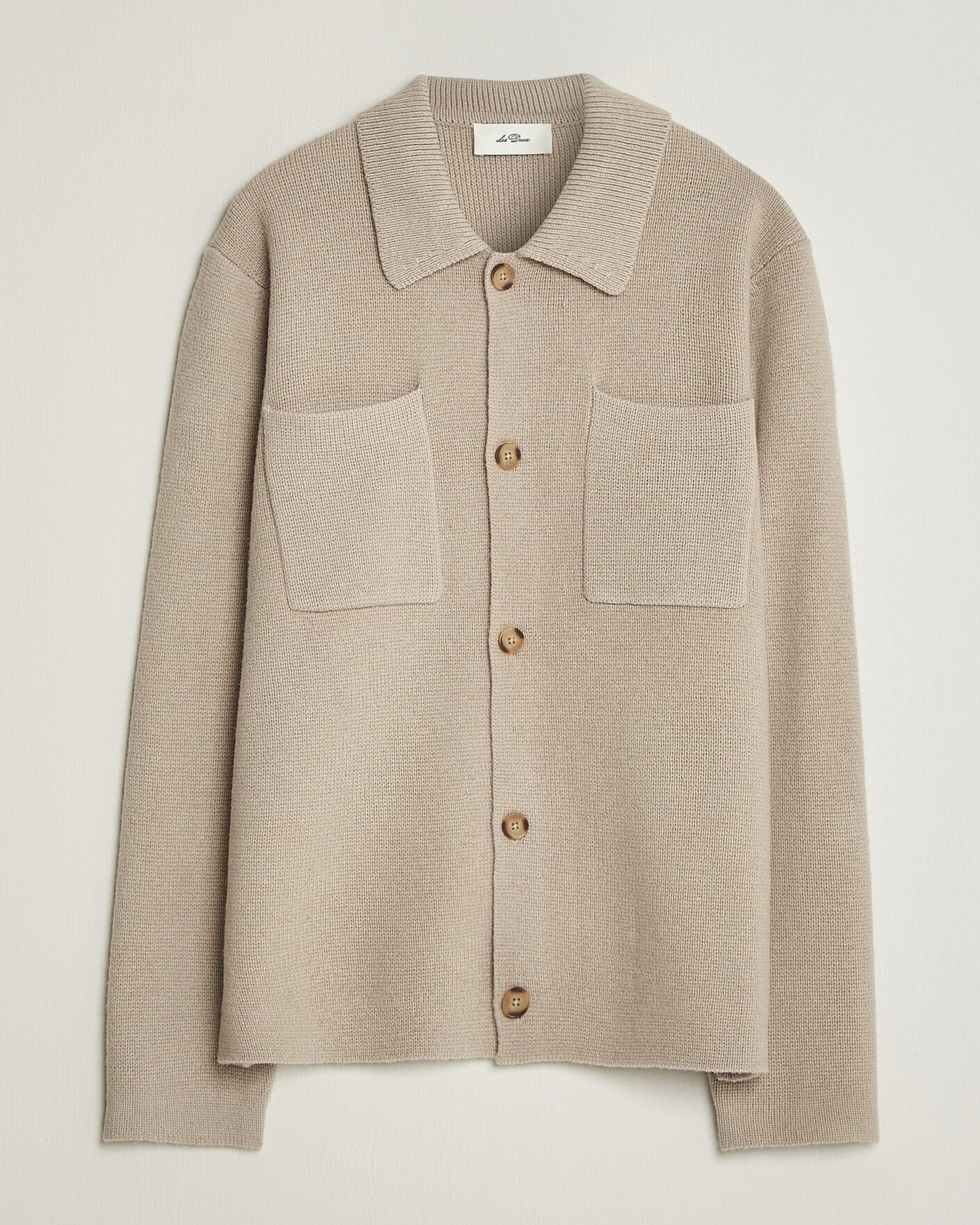 Homme | Pulls Et Tricots | LES DEUX | Milano Knit Overshirt Light Sand