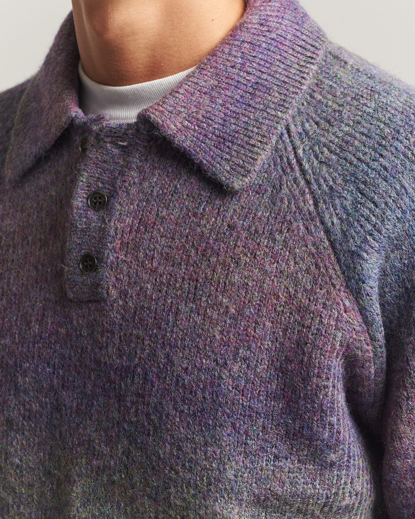 Homme | Pulls Et Tricots | LES DEUX | Gradient Knitted Polo Spiced Plum