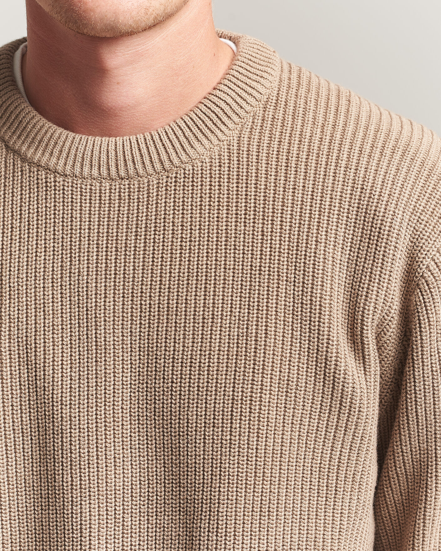 Homme | Pulls Et Tricots | LES DEUX | Rib Crewneck Knit Dark Sand