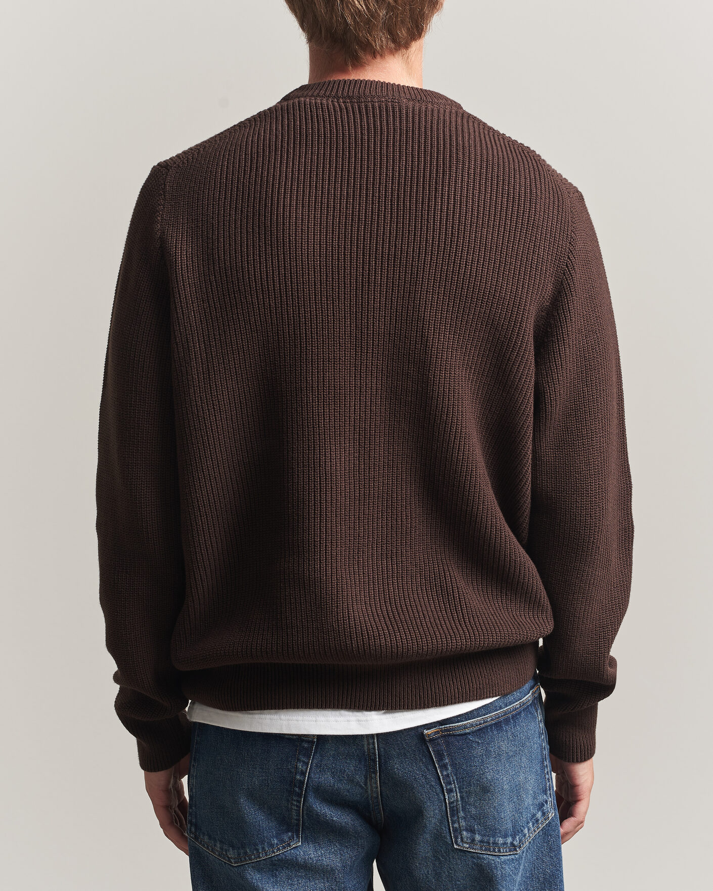 Homme | Pulls Et Tricots | LES DEUX | Rib Crewneck Knit Molé Brown