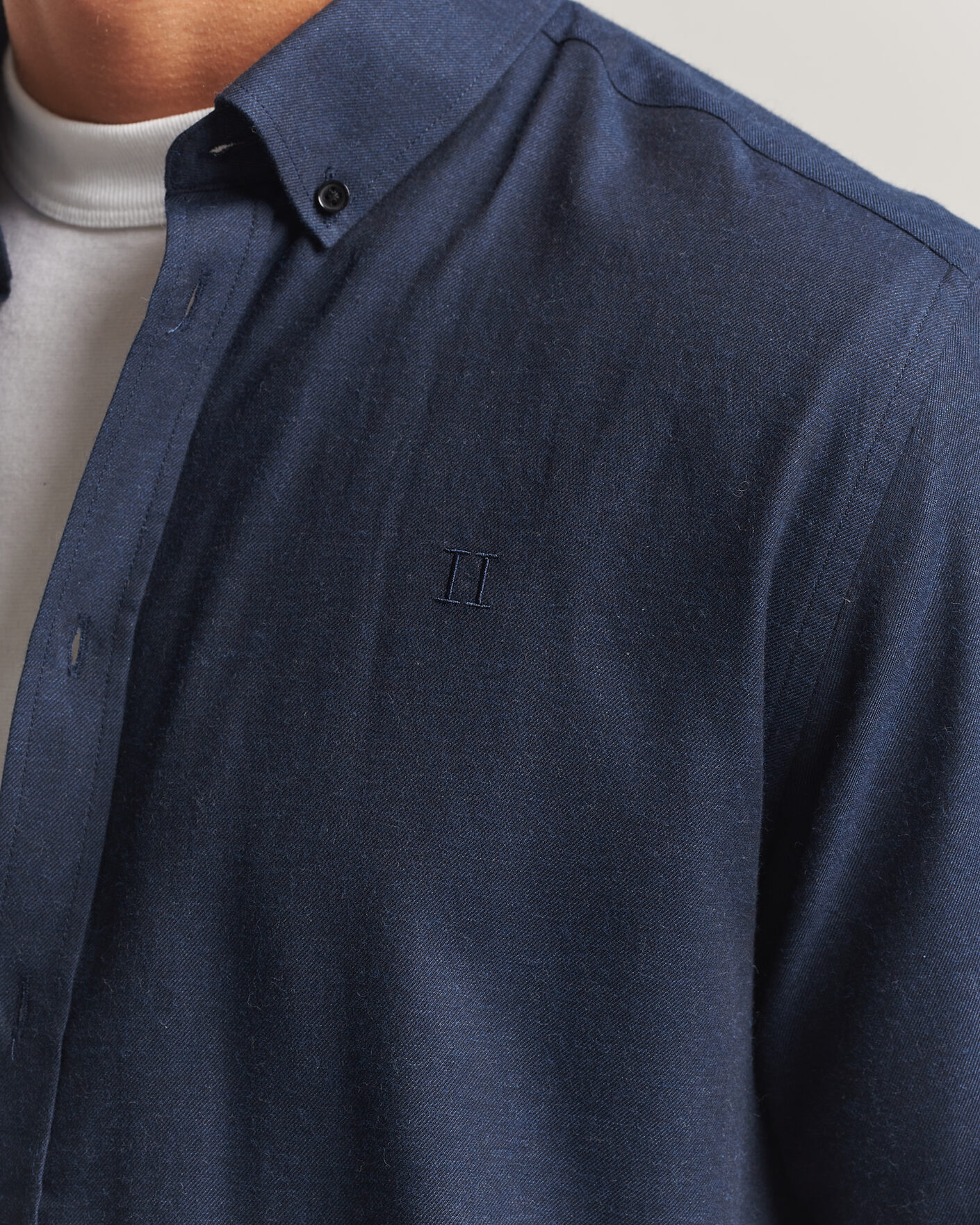 Homme | Chemises | LES DEUX | Soft Flannel Shirt Dark Navy
