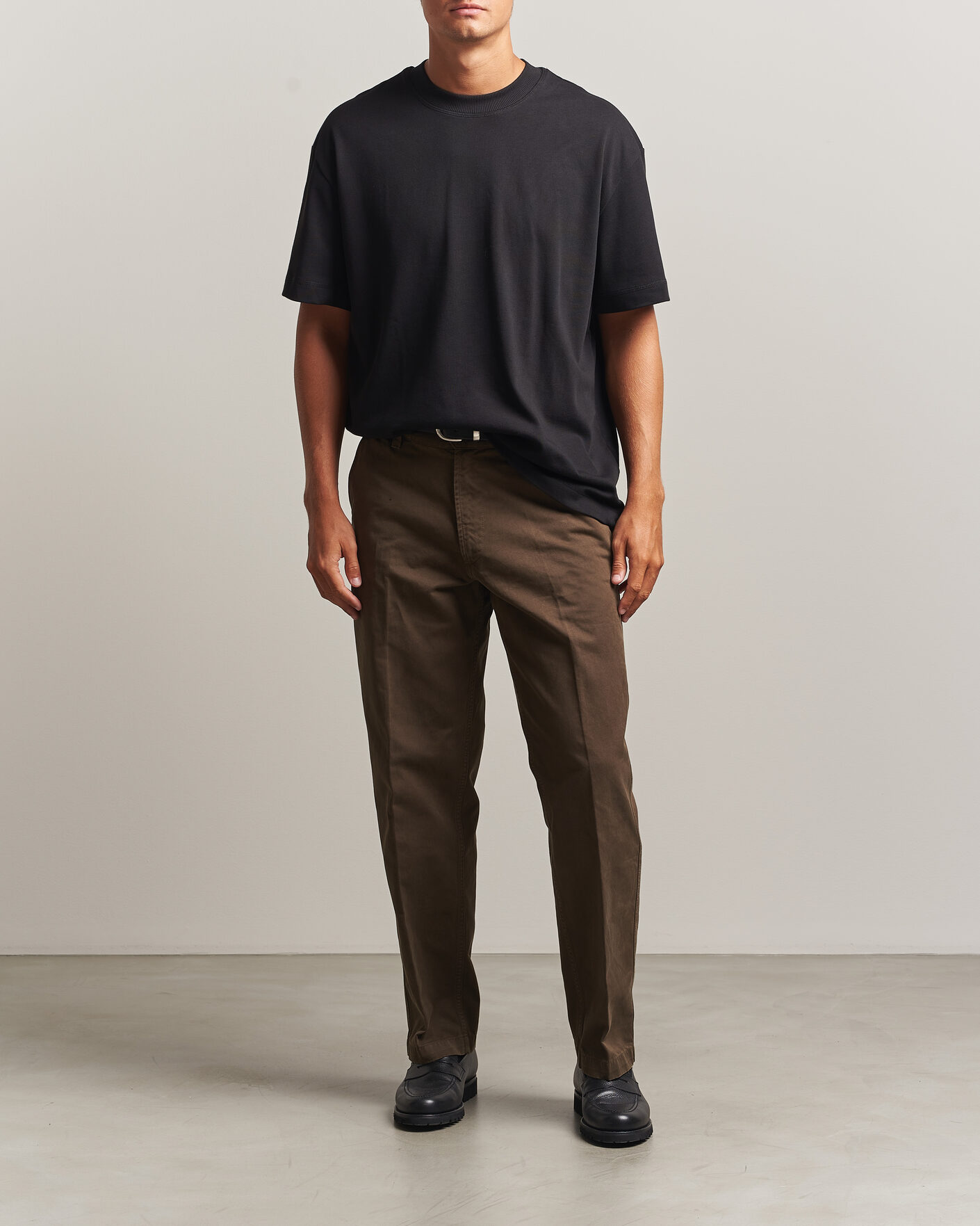 Homme | T-shirts | LES DEUX | Heavyweight T-Shirt Black