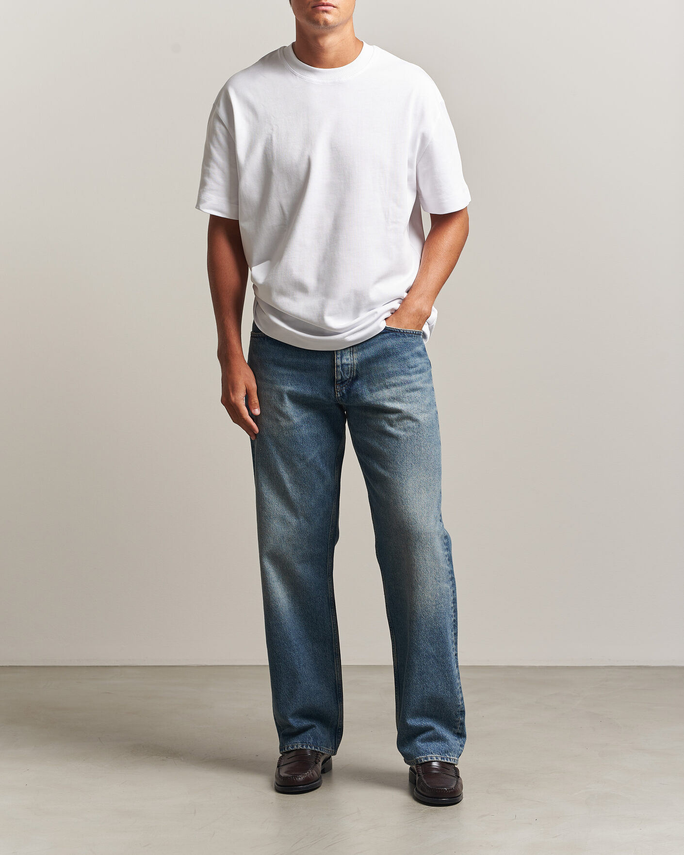 Homme | T-shirts | LES DEUX | Heavyweight T-Shirt White