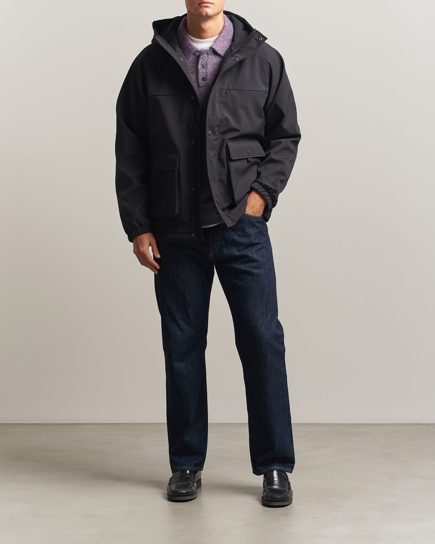 Homme | Manteaux Et Vestes | LES DEUX | Shell Jacket Black