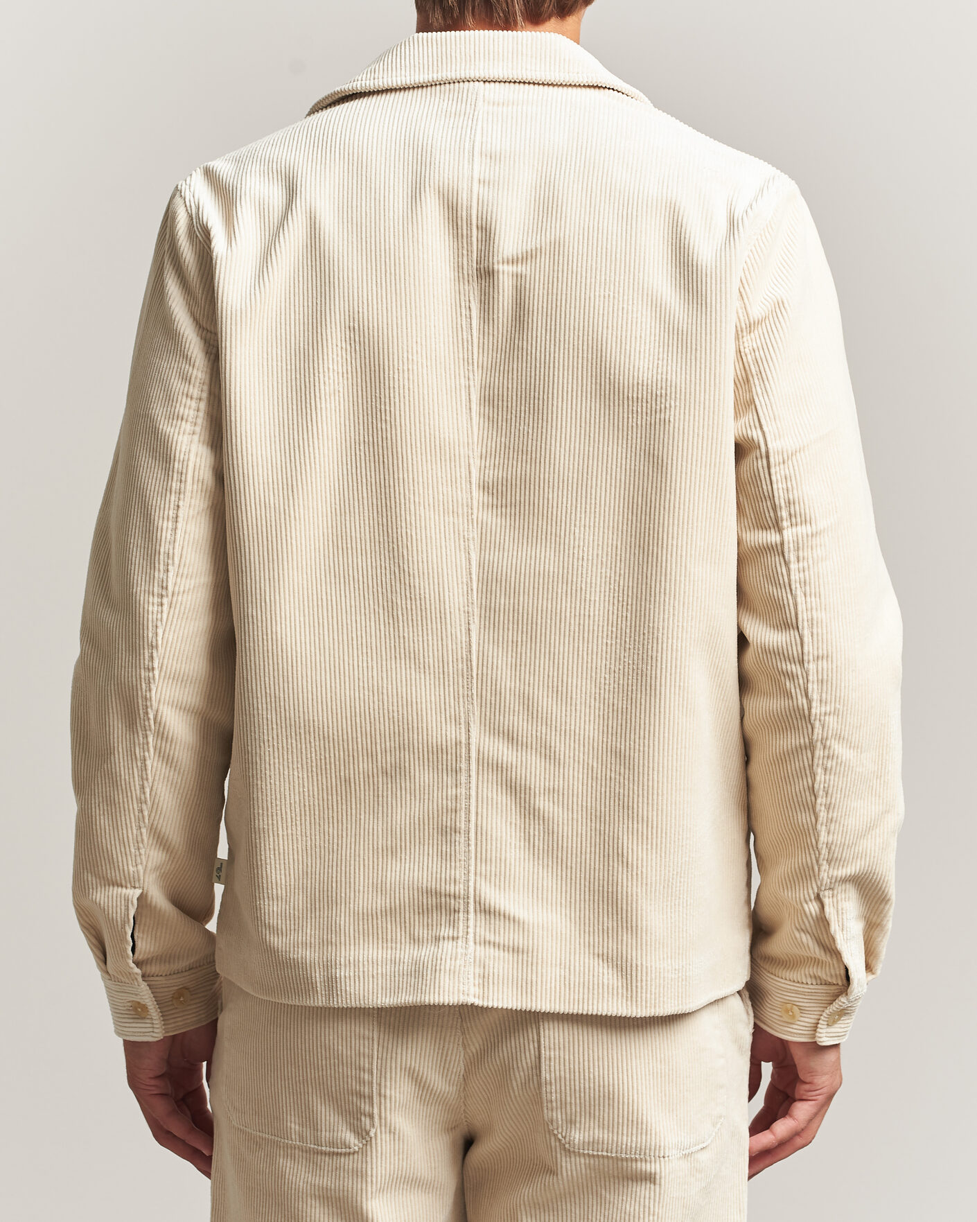 Homme | Manteaux Et Vestes | LES DEUX | Corduroy Zipper Coach Jacket Ivory