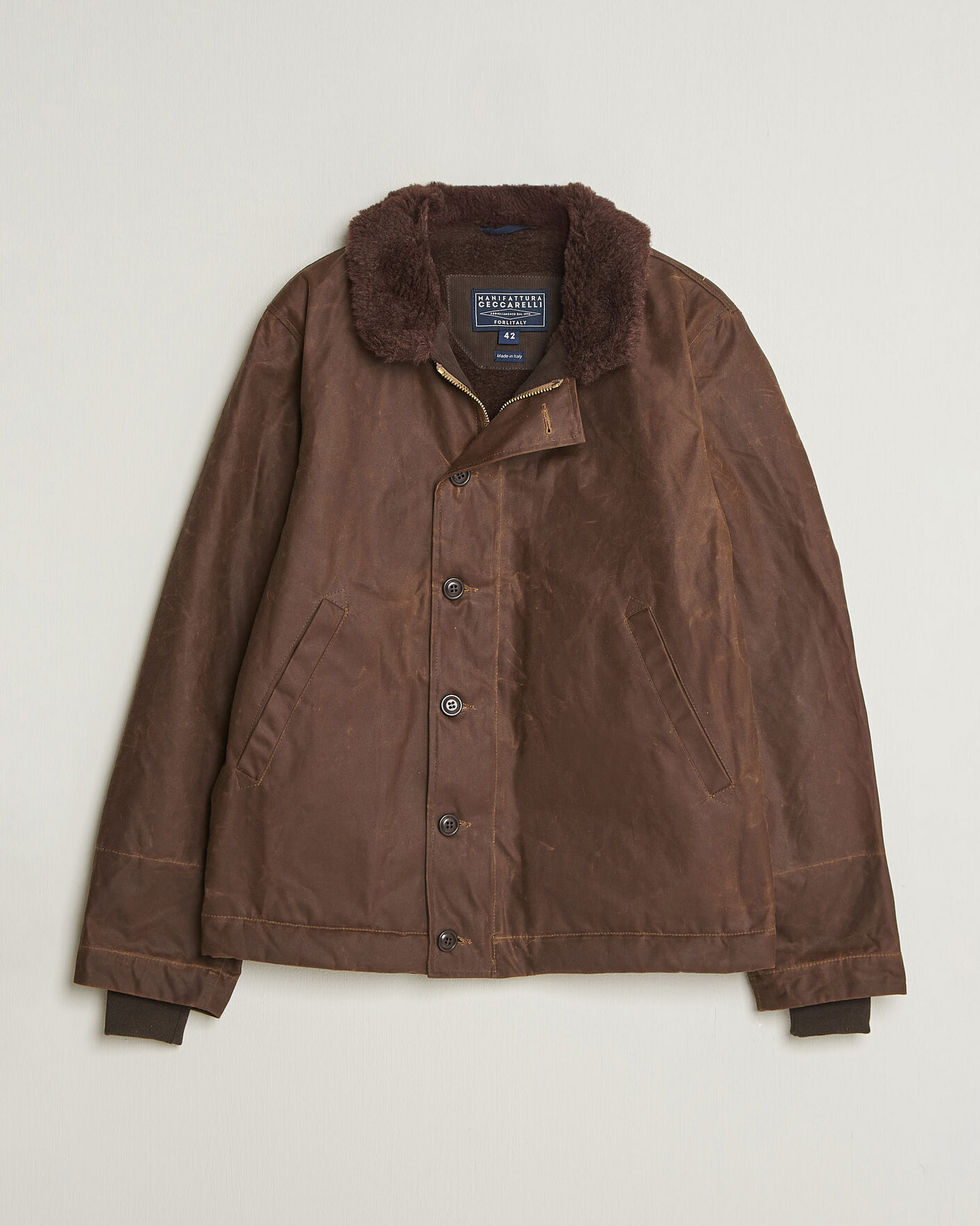 Homme | Manteaux Et Vestes | Manifattura Ceccarelli | Deck Jacket Dark Tan