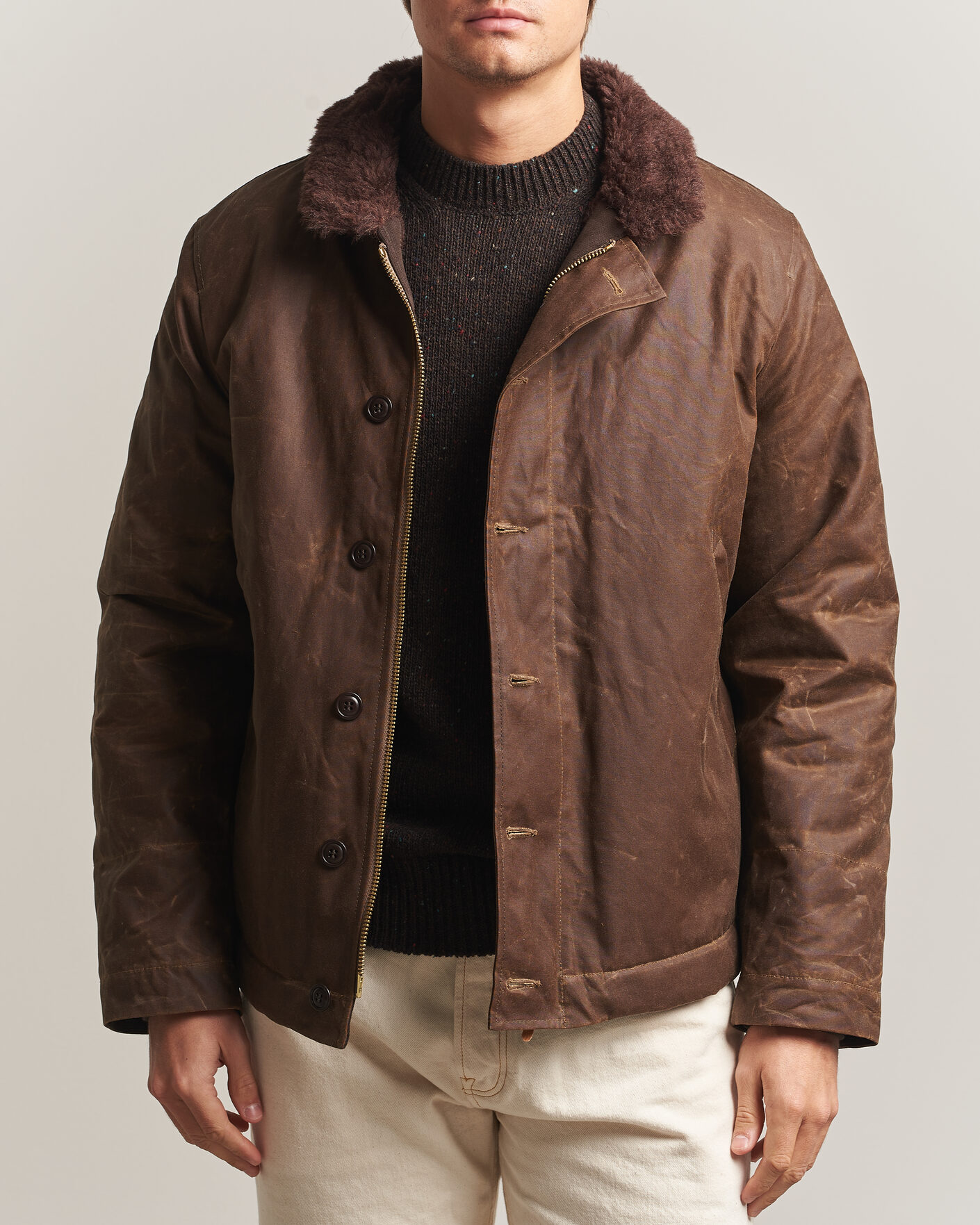 Homme | Manteaux Et Vestes | Manifattura Ceccarelli | Deck Jacket Dark Tan