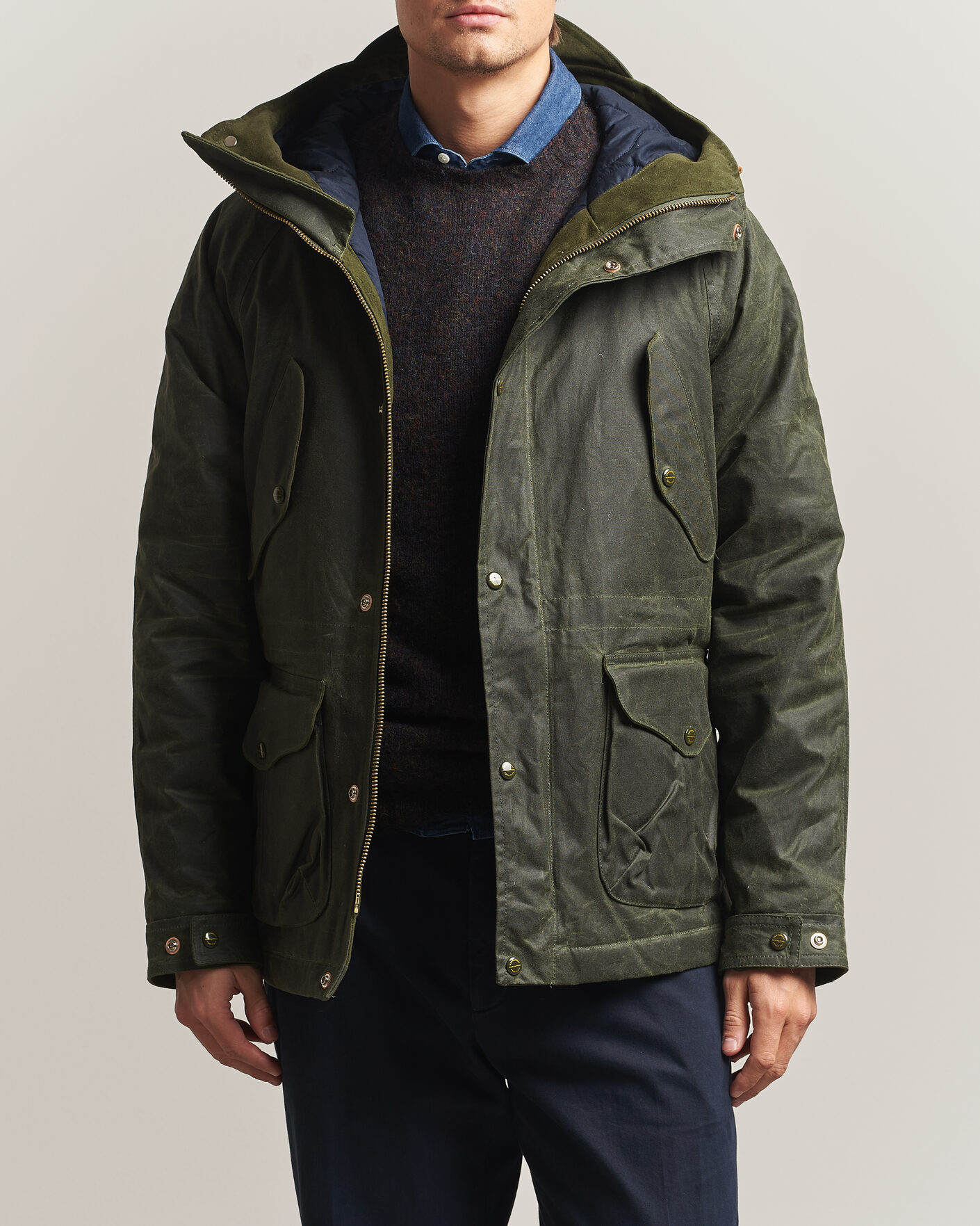 Homme | Manteaux Et Vestes | Manifattura Ceccarelli | New Fisherman Parka Dark Green