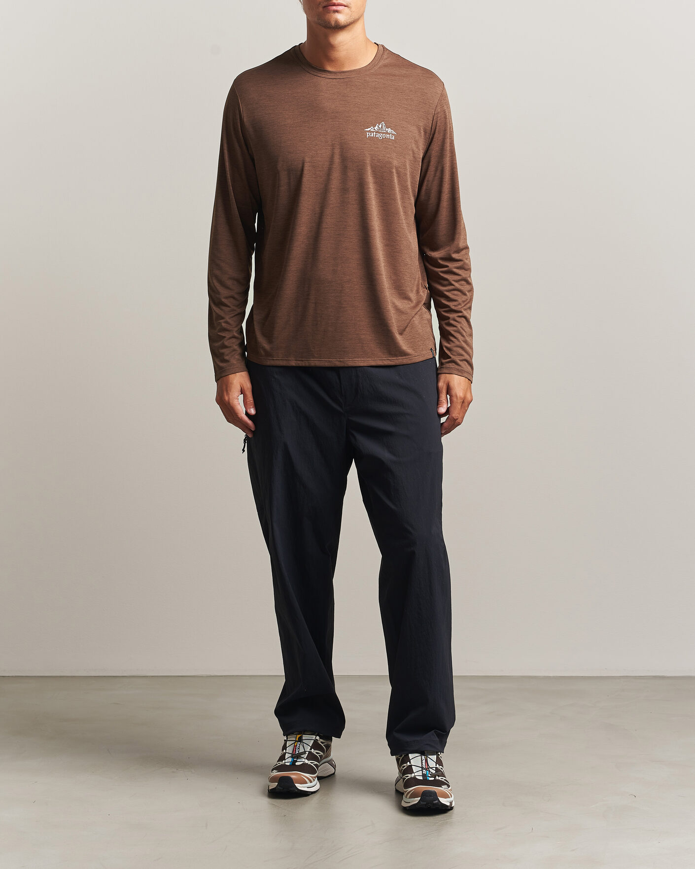 Homme | T-shirts | Patagonia | Long Sleeve Cap Cool Shirt Berm Brown