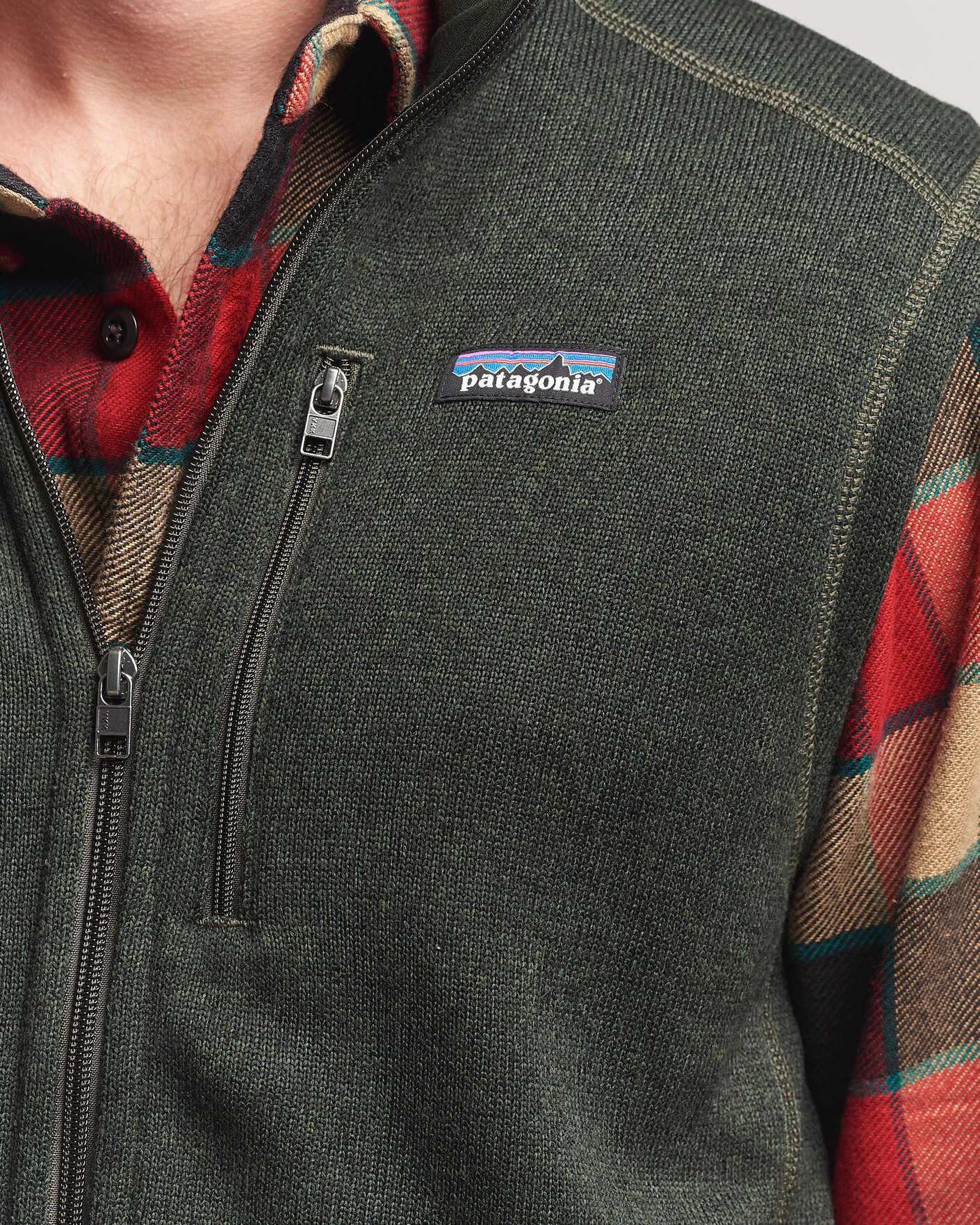 Homme | Gilets | Patagonia | Better Sweater Vest Old Growth Green