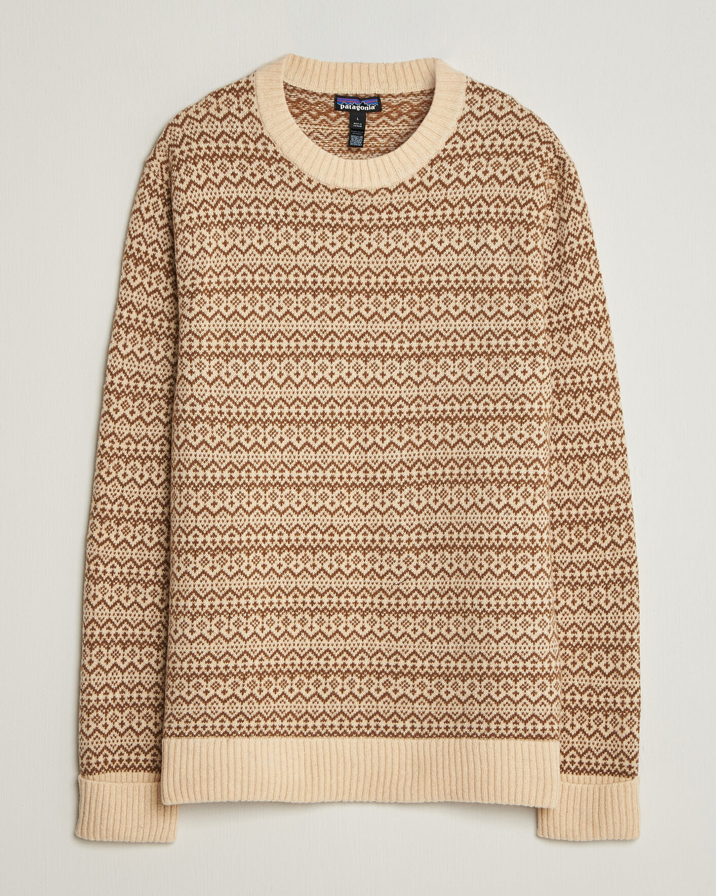 Homme | Pulls Et Tricots | Patagonia | Recycled Wool Blend Sweater Snow Squail Natural