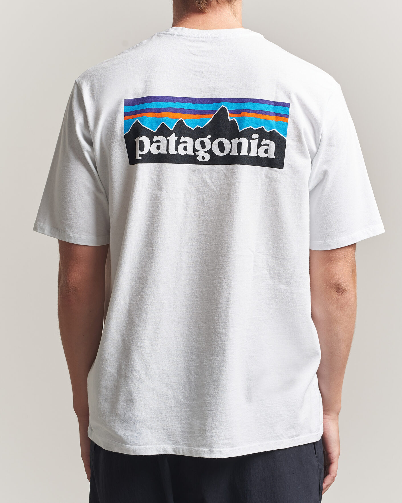 Homme | T-shirts | Patagonia | P-6 Logo Responsibili T-Shirt Fiber White
