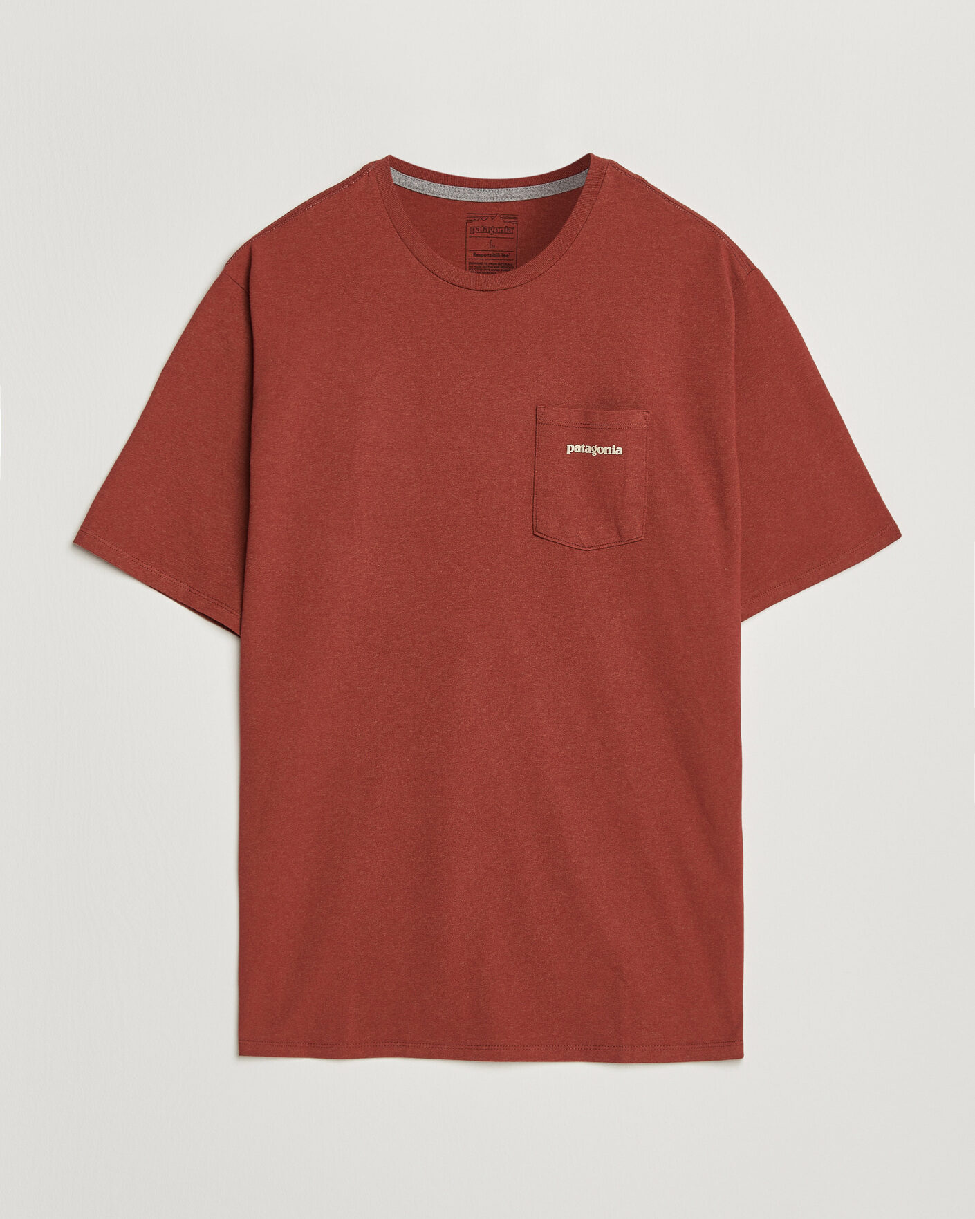 Homme | T-shirts | Patagonia | Boardshort Logo Pocket Responsibili T-Shirt Rusty Red