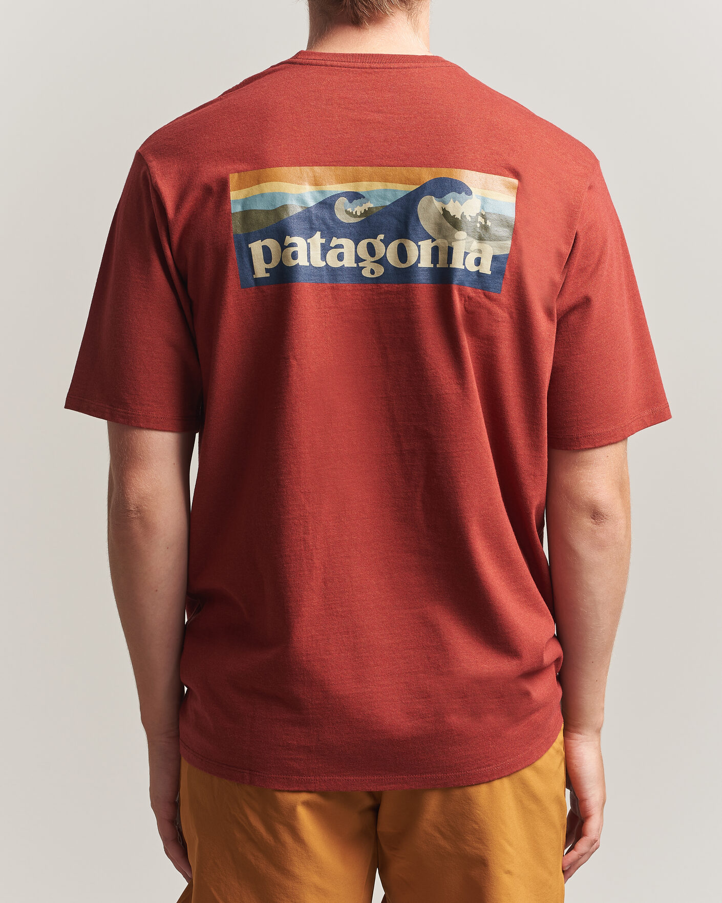 Homme | T-shirts | Patagonia | Boardshort Logo Pocket Responsibili T-Shirt Rusty Red