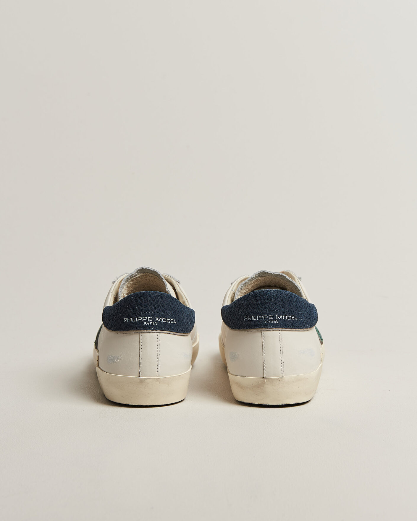 Homme | Baskets | Philippe Model | PRSX Low Top Suede Sneaker White/Blue