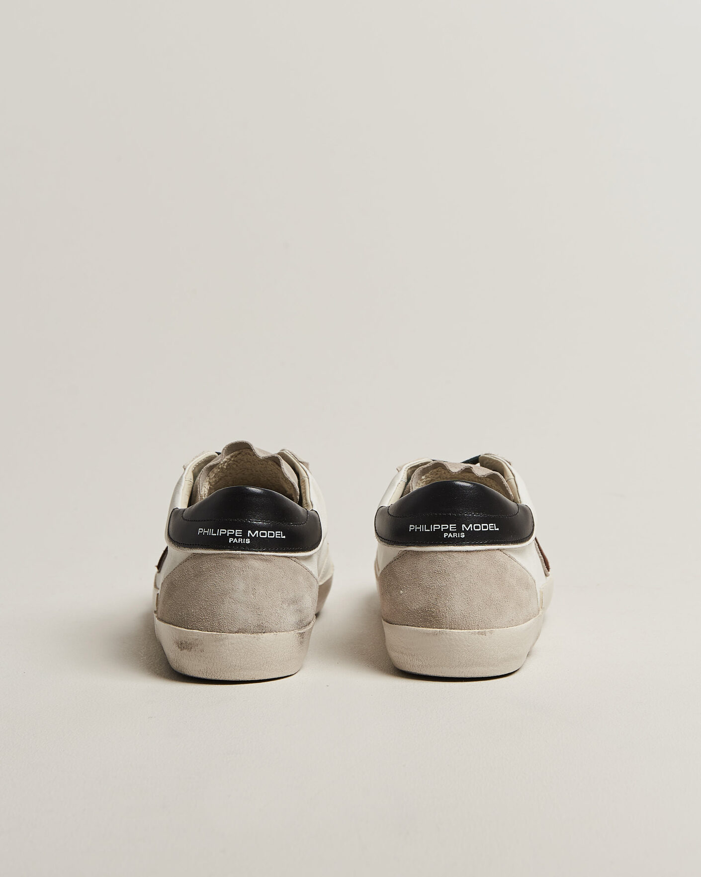 Homme | Baskets | Philippe Model | PRSX Low Top Suede Sneaker White/Black