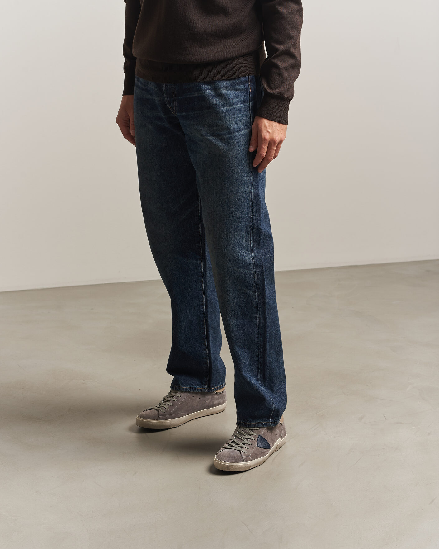Homme | Baskets | Philippe Model | PRSX Low Top Suede Sneaker Grey