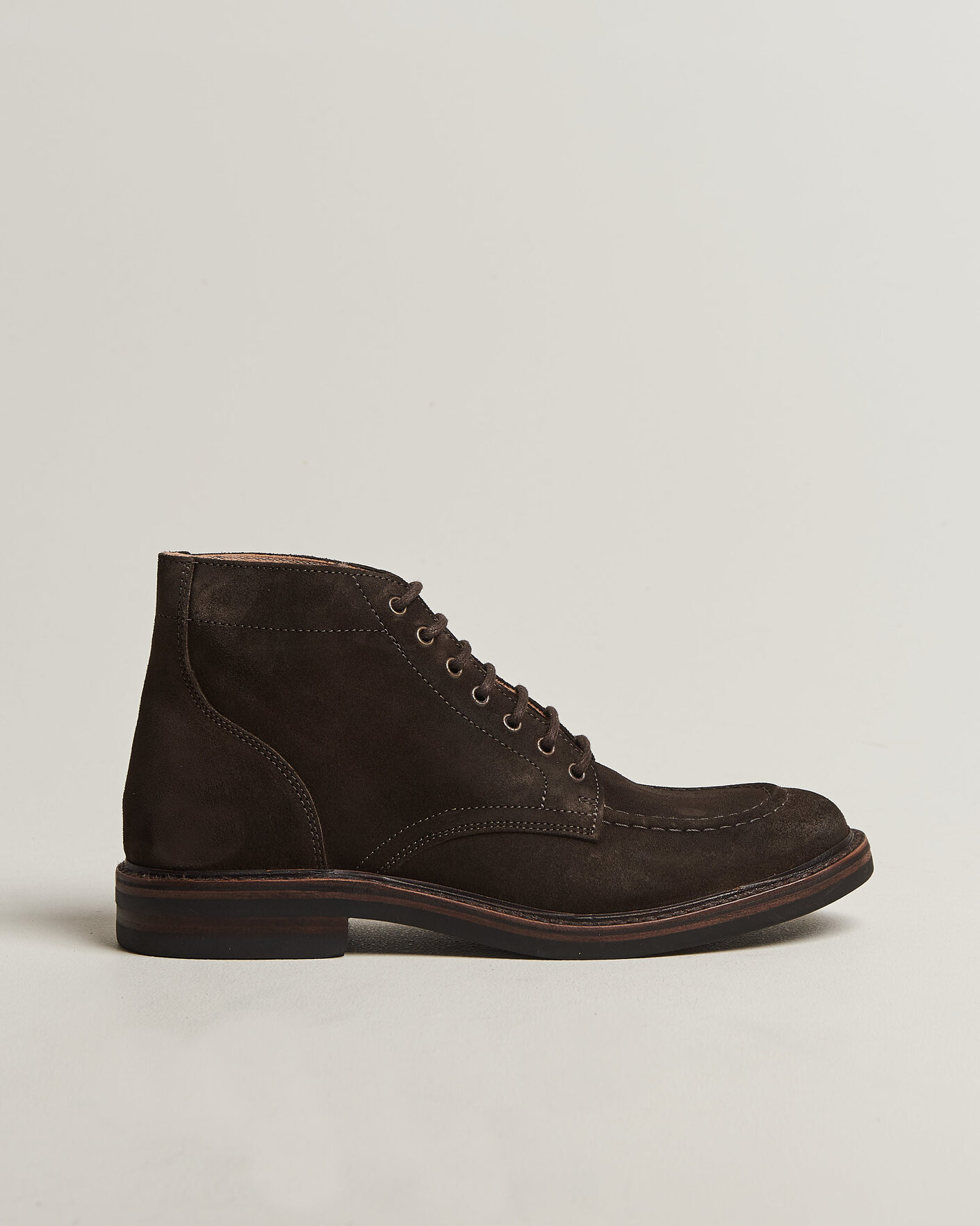 Homme | Bottes | Astorflex | Nuvoflex Dainite Lace Up Boot Dark Brown Suede