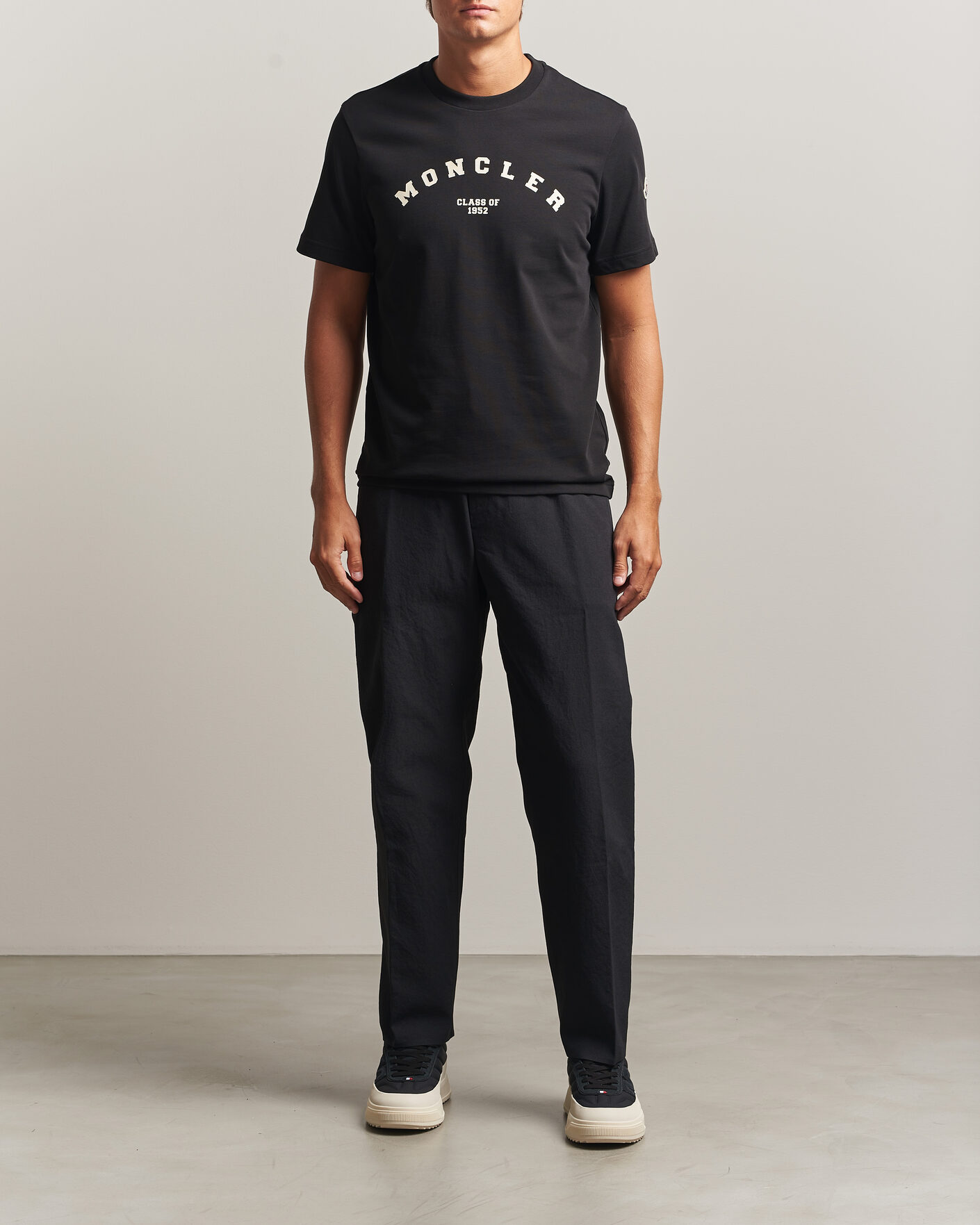 Homme | T-shirts | Moncler | College Logo T-Shirt Black