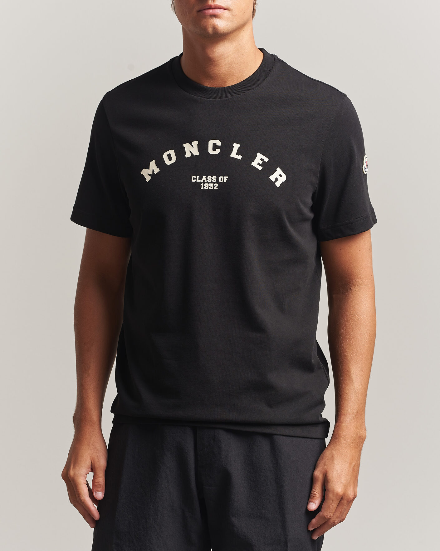 Homme | T-shirts | Moncler | College Logo T-Shirt Black