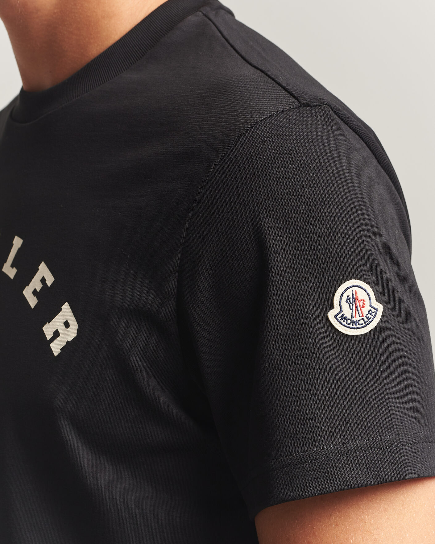Homme | T-shirts | Moncler | College Logo T-Shirt Black