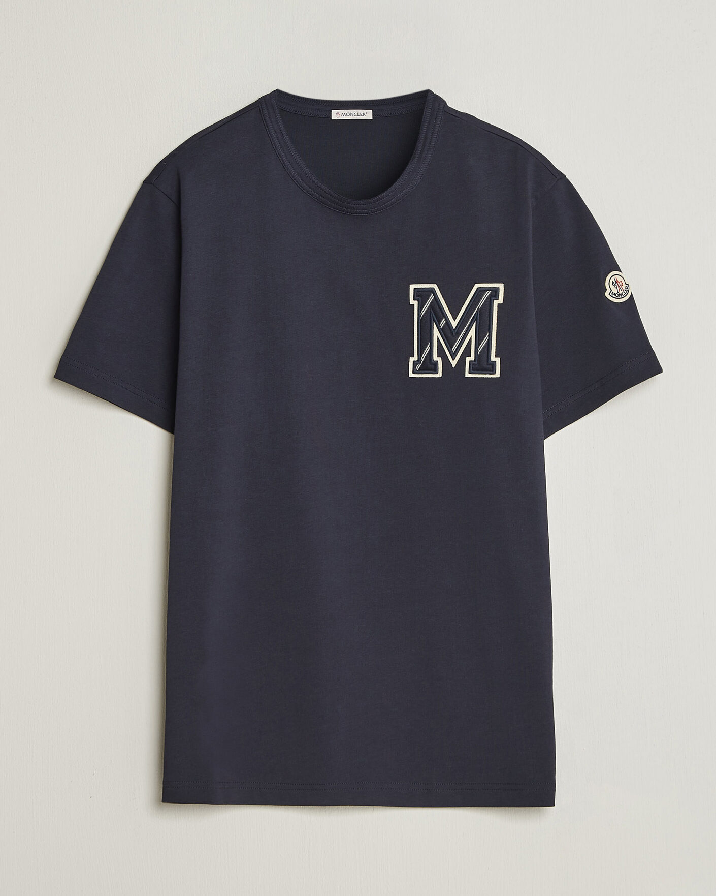 Homme | T-shirts | Moncler | Varsity Logo T-Shirt Navy