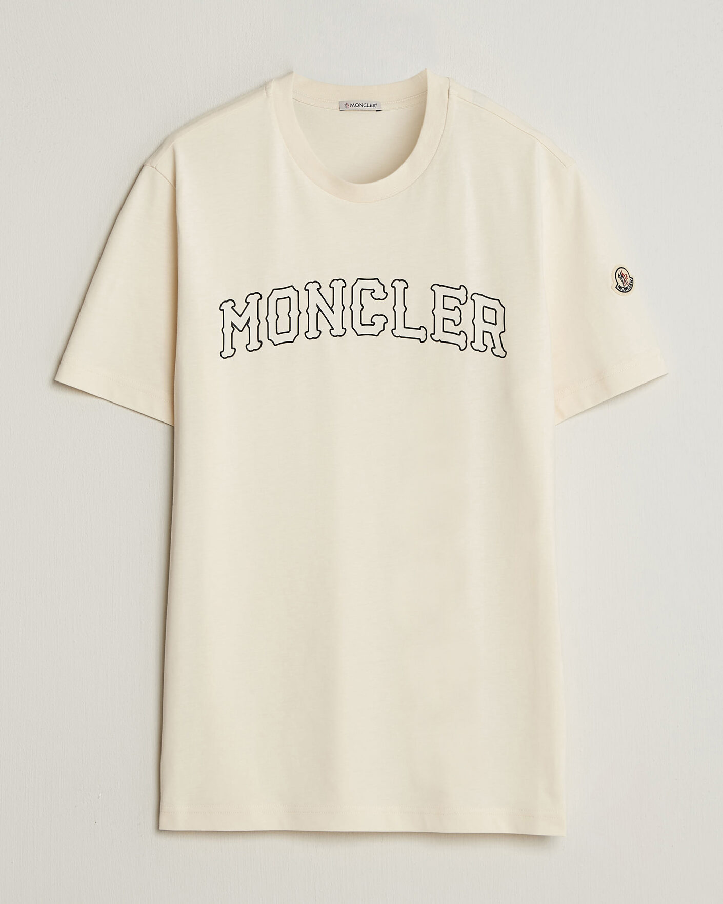 Homme | T-shirts | Moncler | College Logo T-Shirt Off White