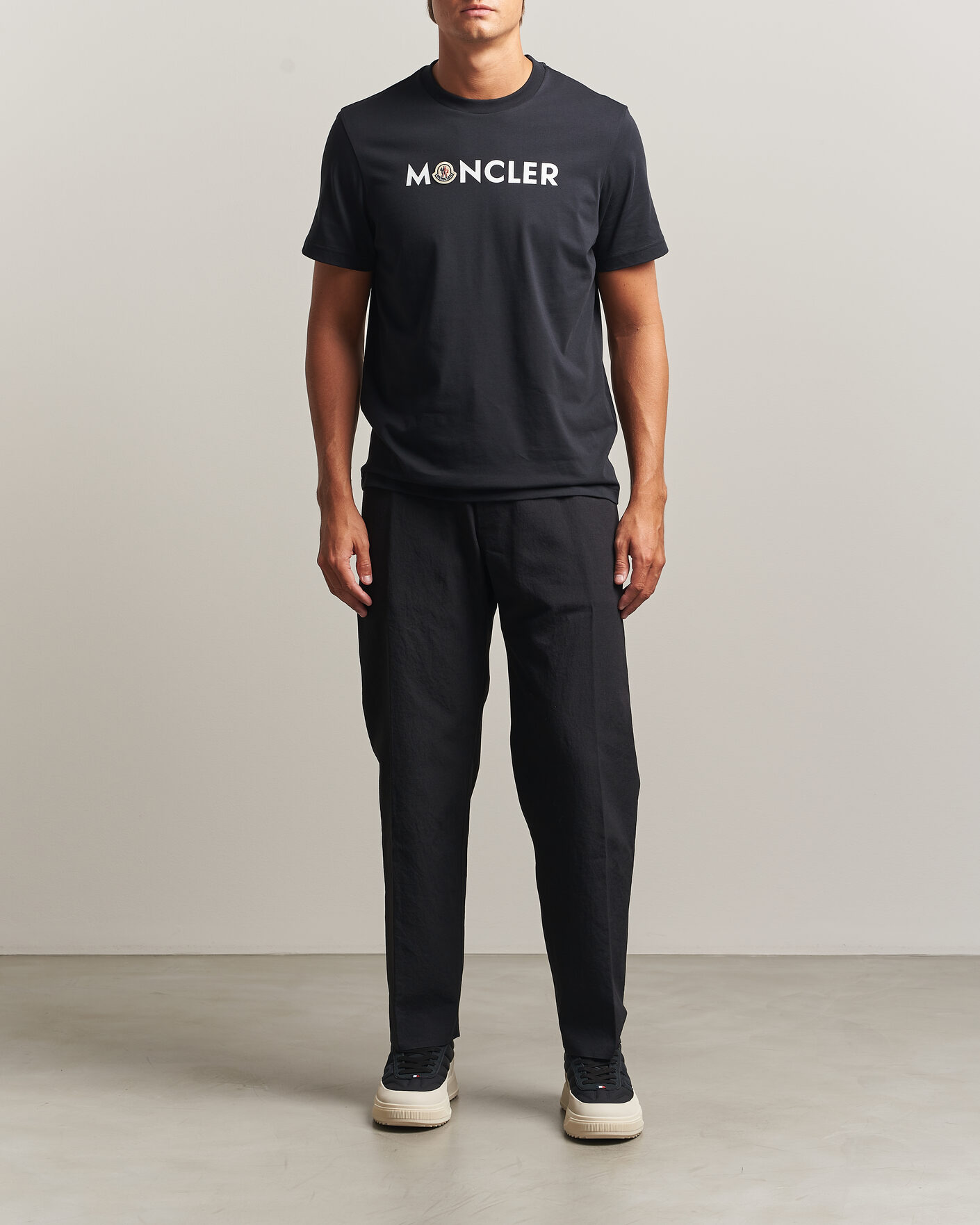 Homme | T-shirts | Moncler | Logo Lettering T-Shirts Navy