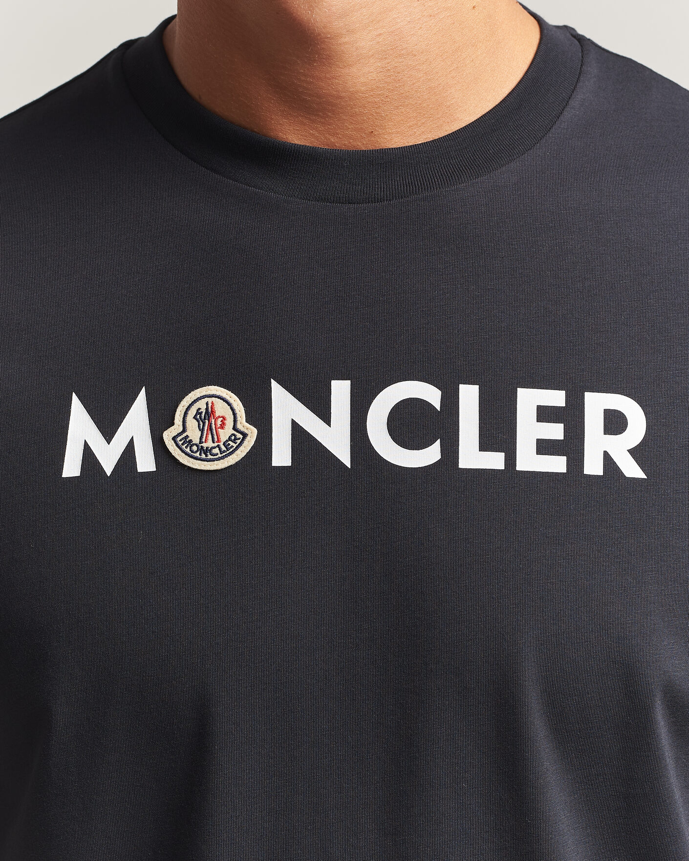 Homme | T-shirts | Moncler | Logo Lettering T-Shirts Navy