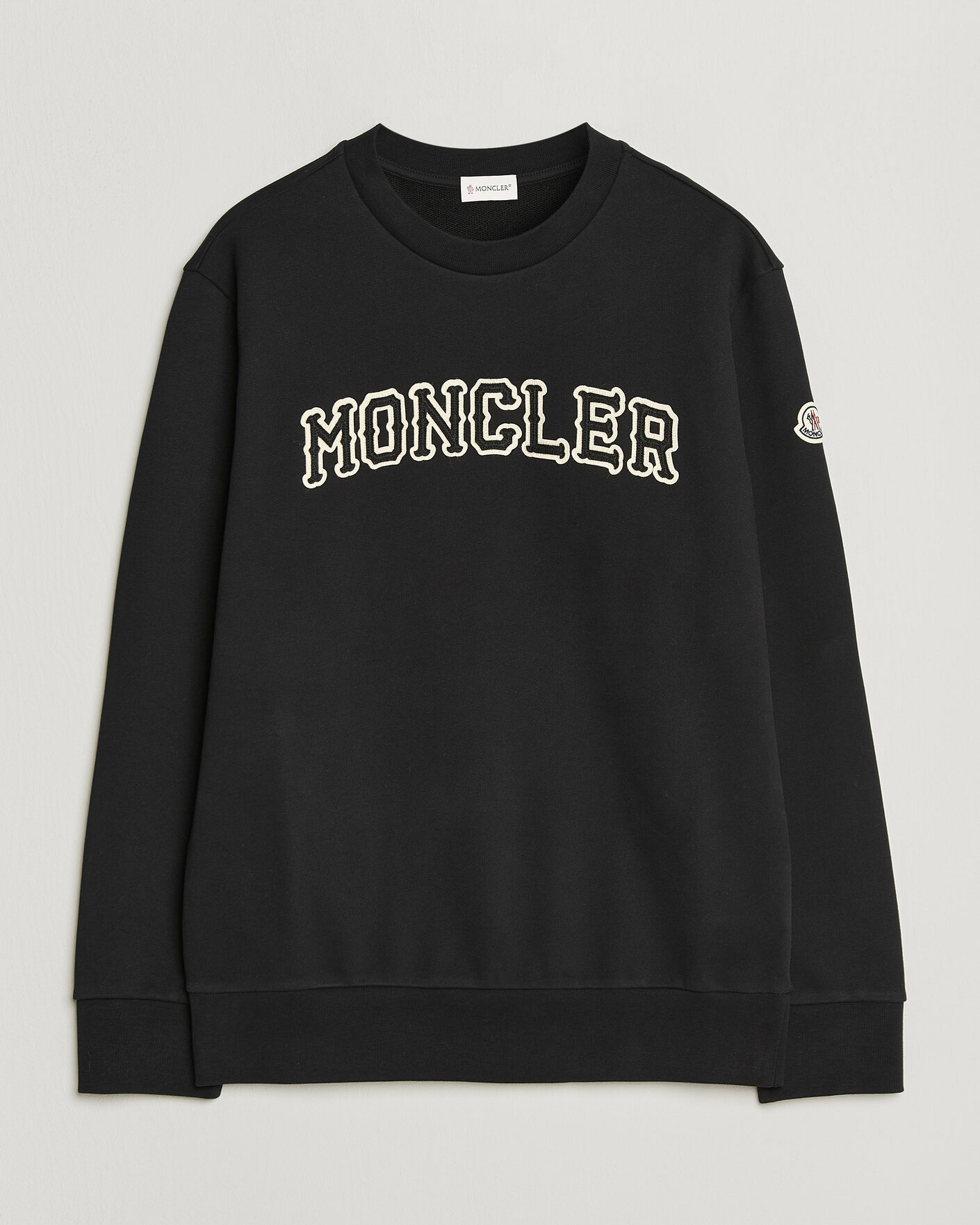 Homme | Pulls Et Tricots | Moncler | College Logo Sweatshirt Black