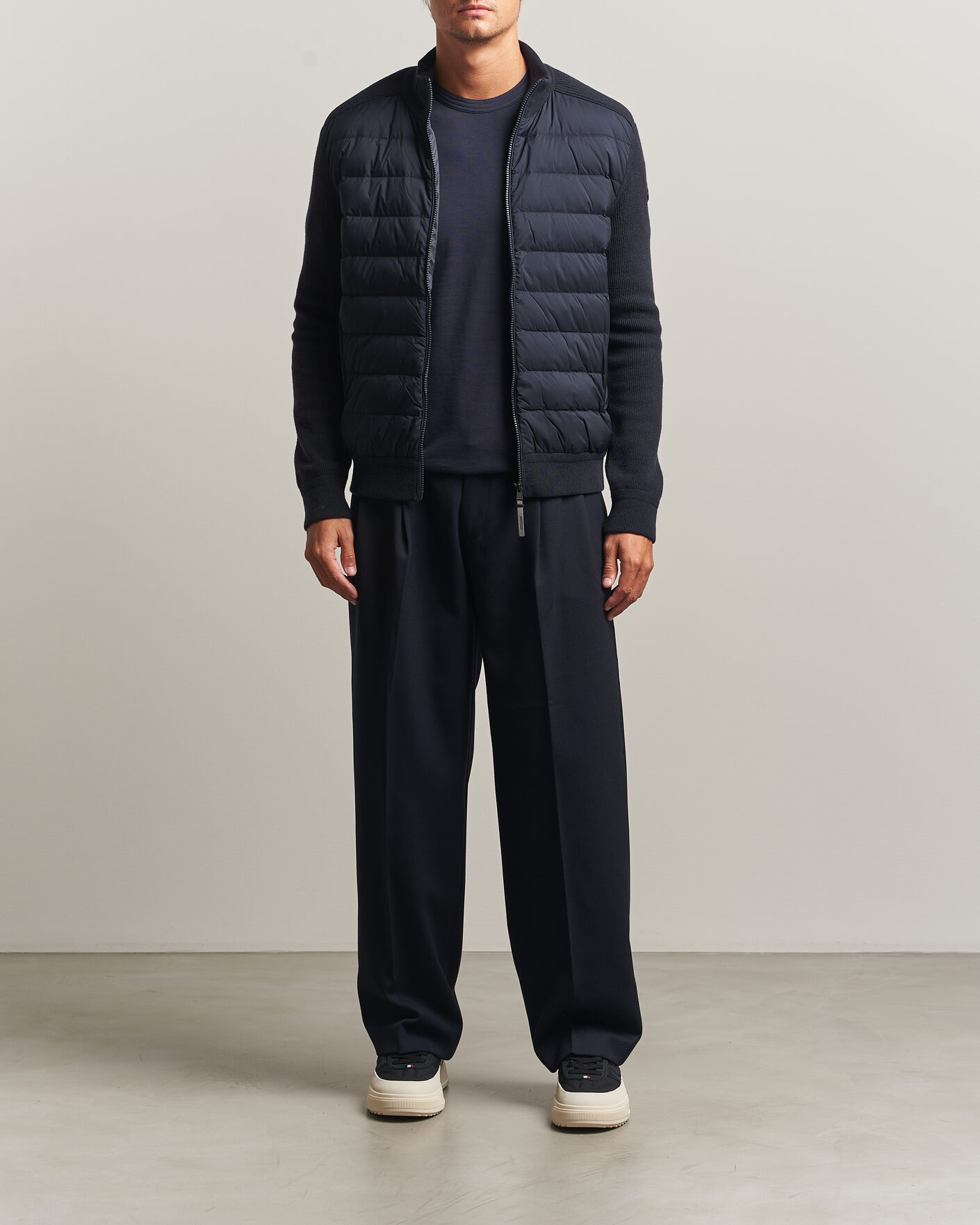 Homme | Manteaux Et Vestes | Moncler | Wool/Cashmere Hybrid Jacket Navy