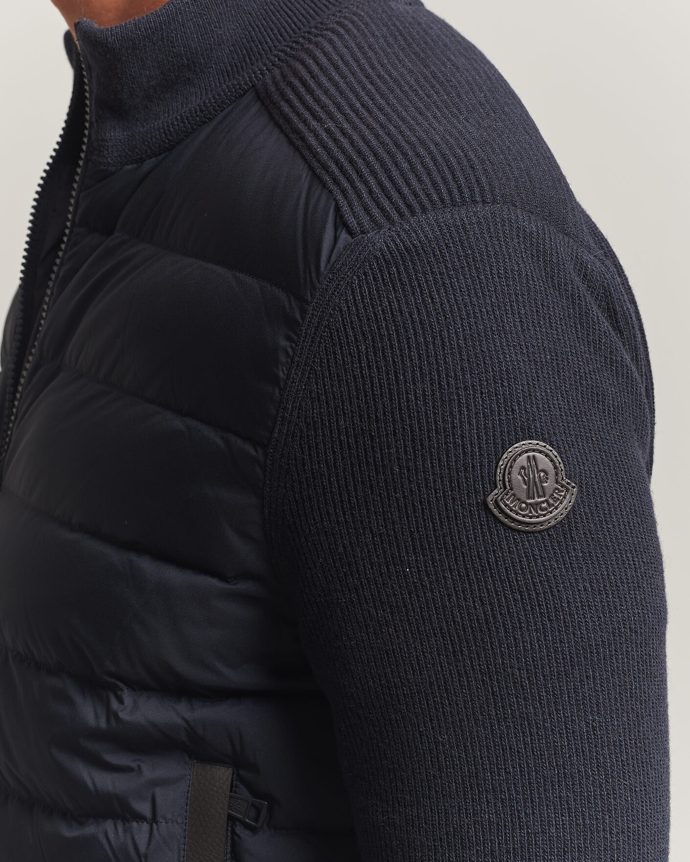 Homme | Manteaux Et Vestes | Moncler | Wool/Cashmere Hybrid Jacket Navy
