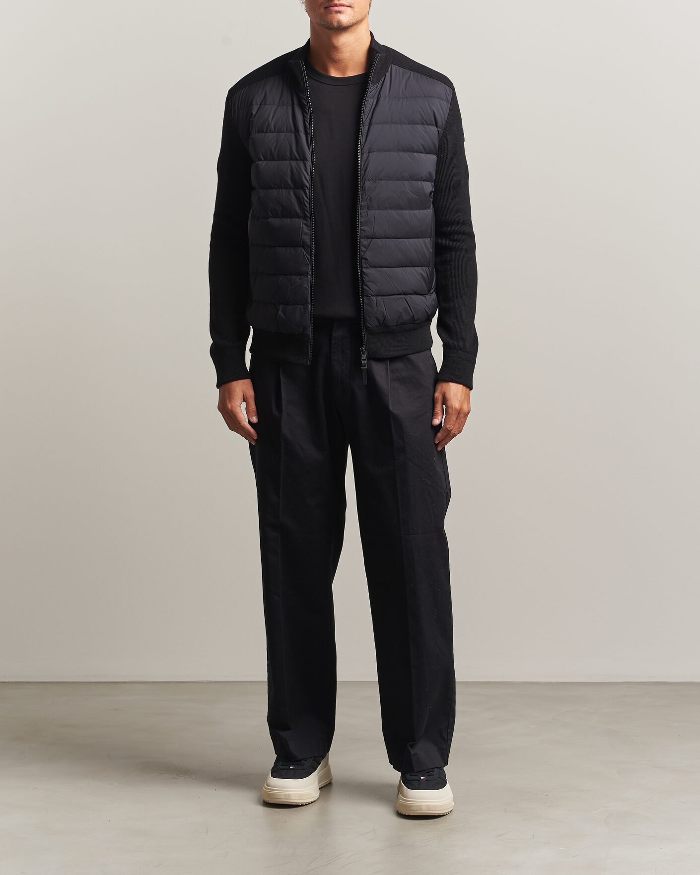 Homme | Manteaux Et Vestes | Moncler | Wool/Cashmere Hybrid Jacket Black