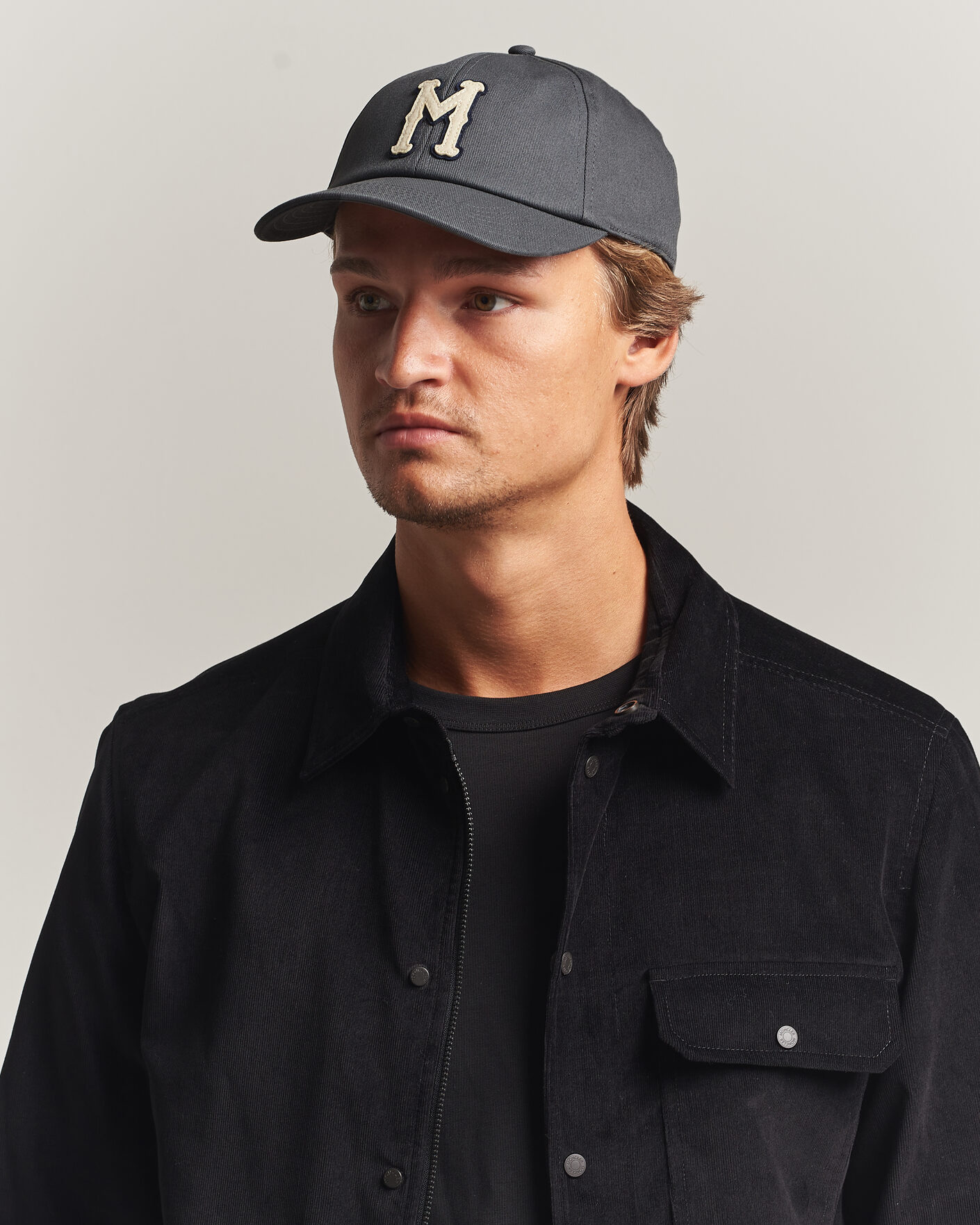 Homme | Bobs Et Casquettes | Moncler | College Logo Baseball Cap Grey
