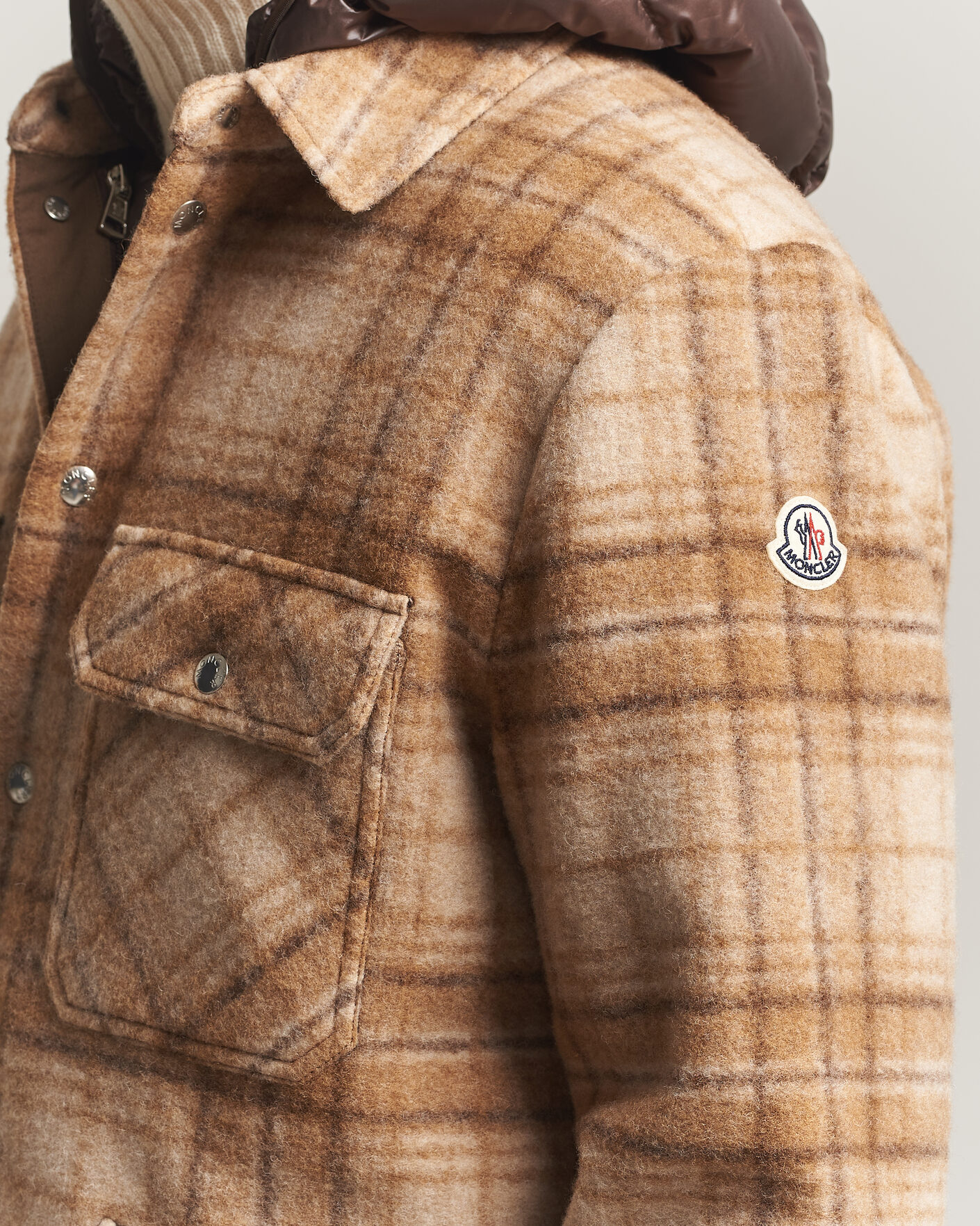 Homme | Manteaux Et Vestes | Moncler | Nyvalin Shirt Jacket Brown Check