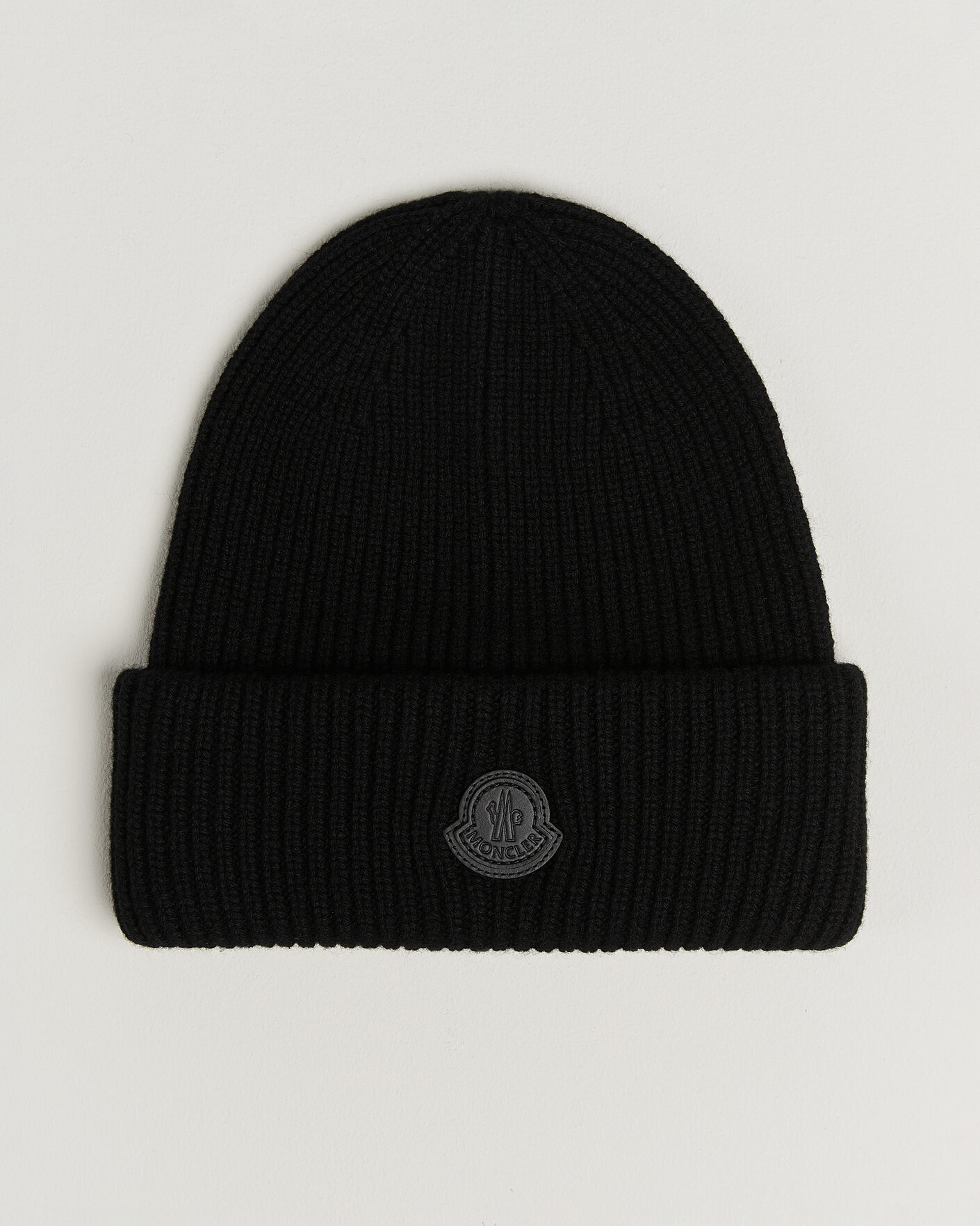 Homme | Bonnets | Moncler | Rib Cashmere Beanie Black