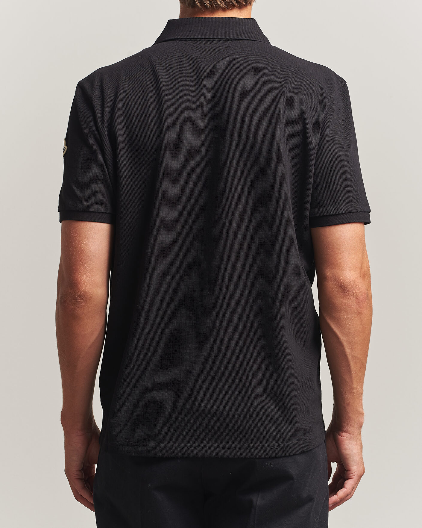 Homme | Polos | Moncler | Short Sleeve Polo Black