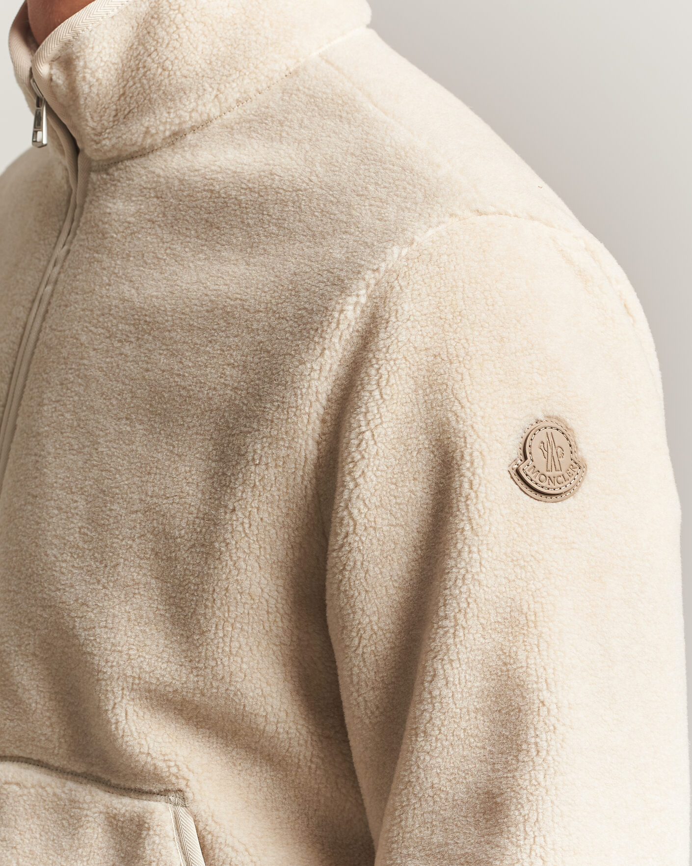 Homme | Pulls Et Tricots | Moncler | Full Zip Fleece  Cream