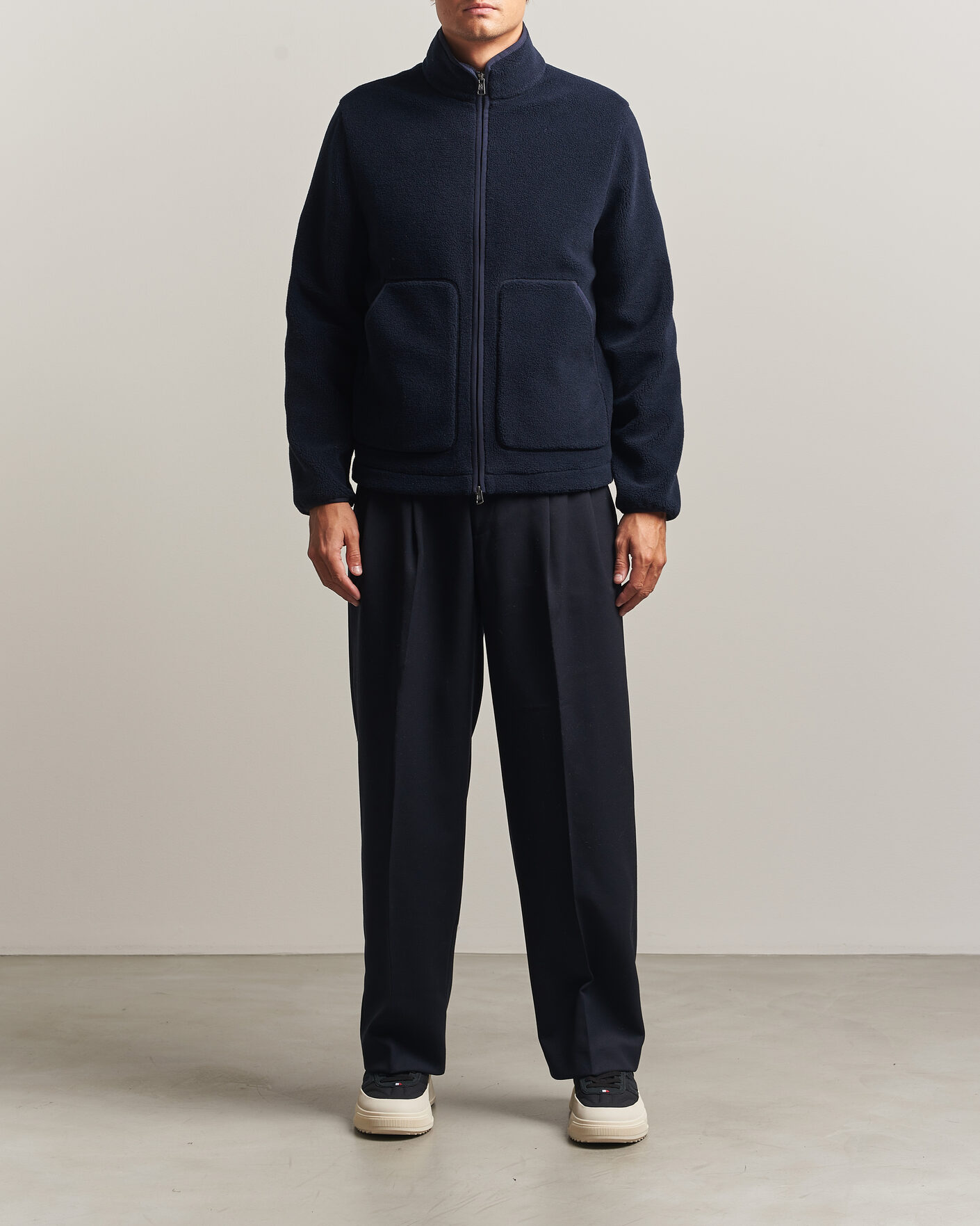 Homme | Pulls Et Tricots | Moncler | Full Zip Fleece  Navy