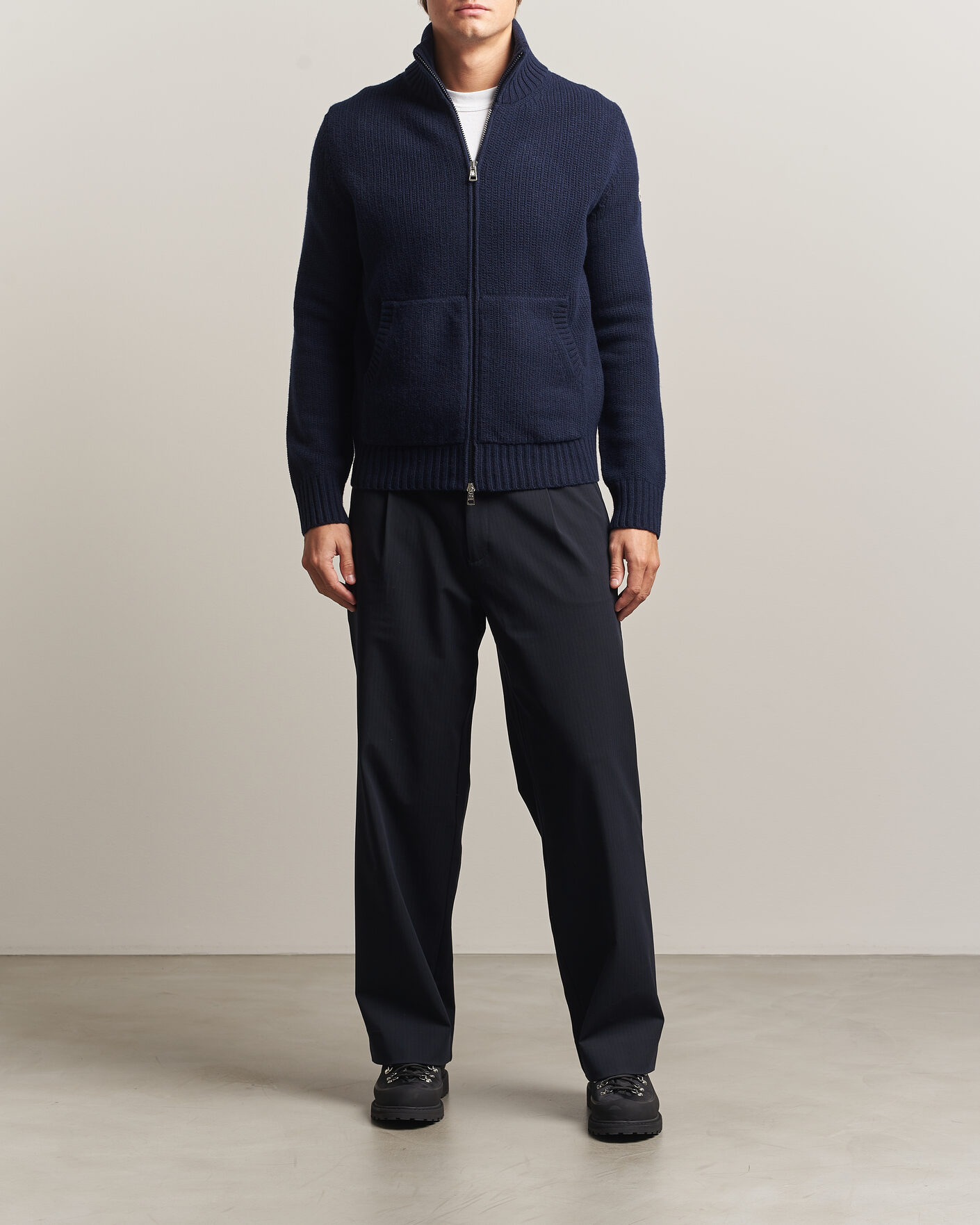 Homme | Pulls Et Tricots | Moncler | Full Zip Cardigan Navy