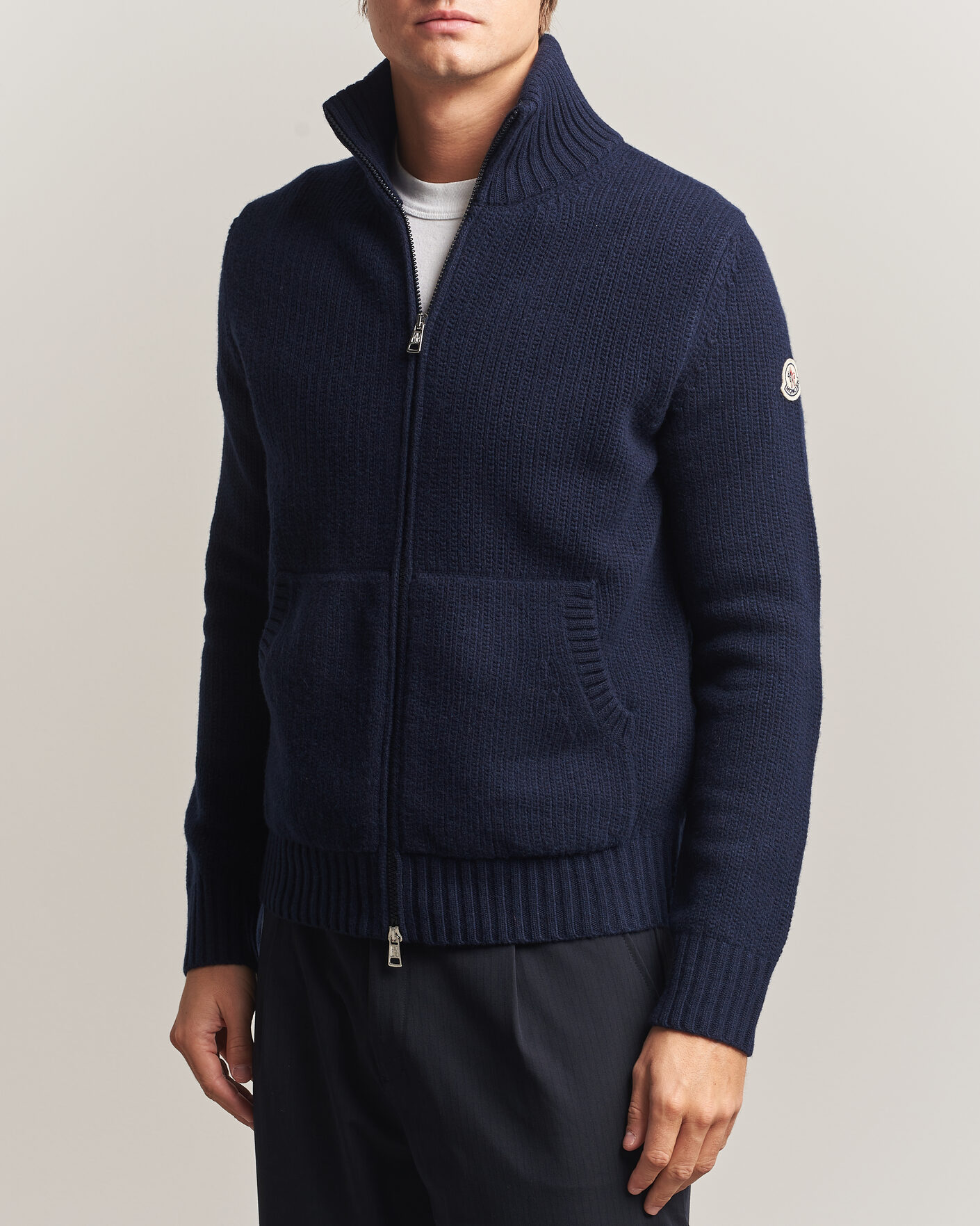 Homme | Pulls Et Tricots | Moncler | Full Zip Cardigan Navy