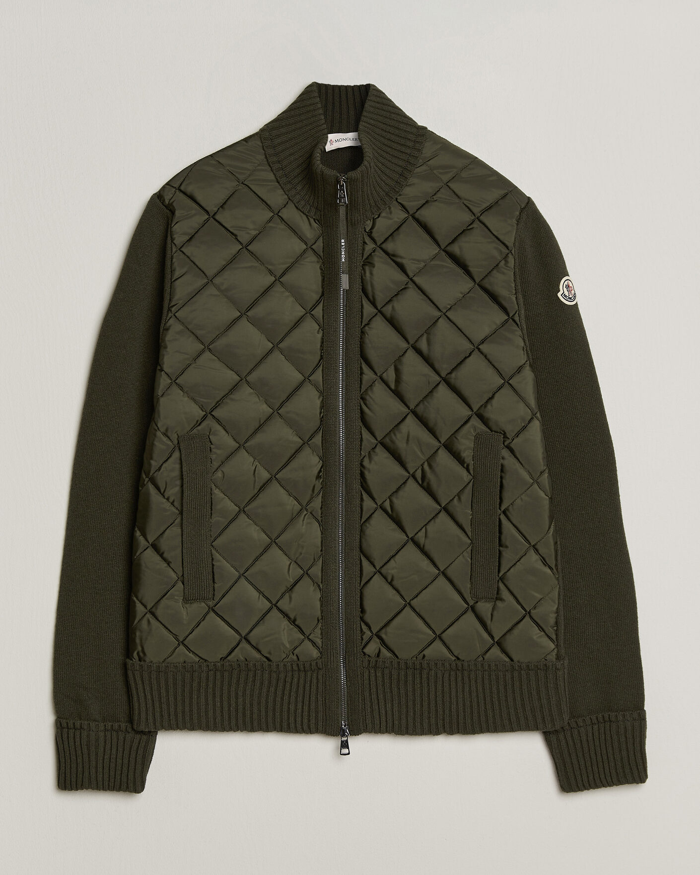 Homme | Manteaux Et Vestes | Moncler | Quilted Hybrid Jacket Dark Green