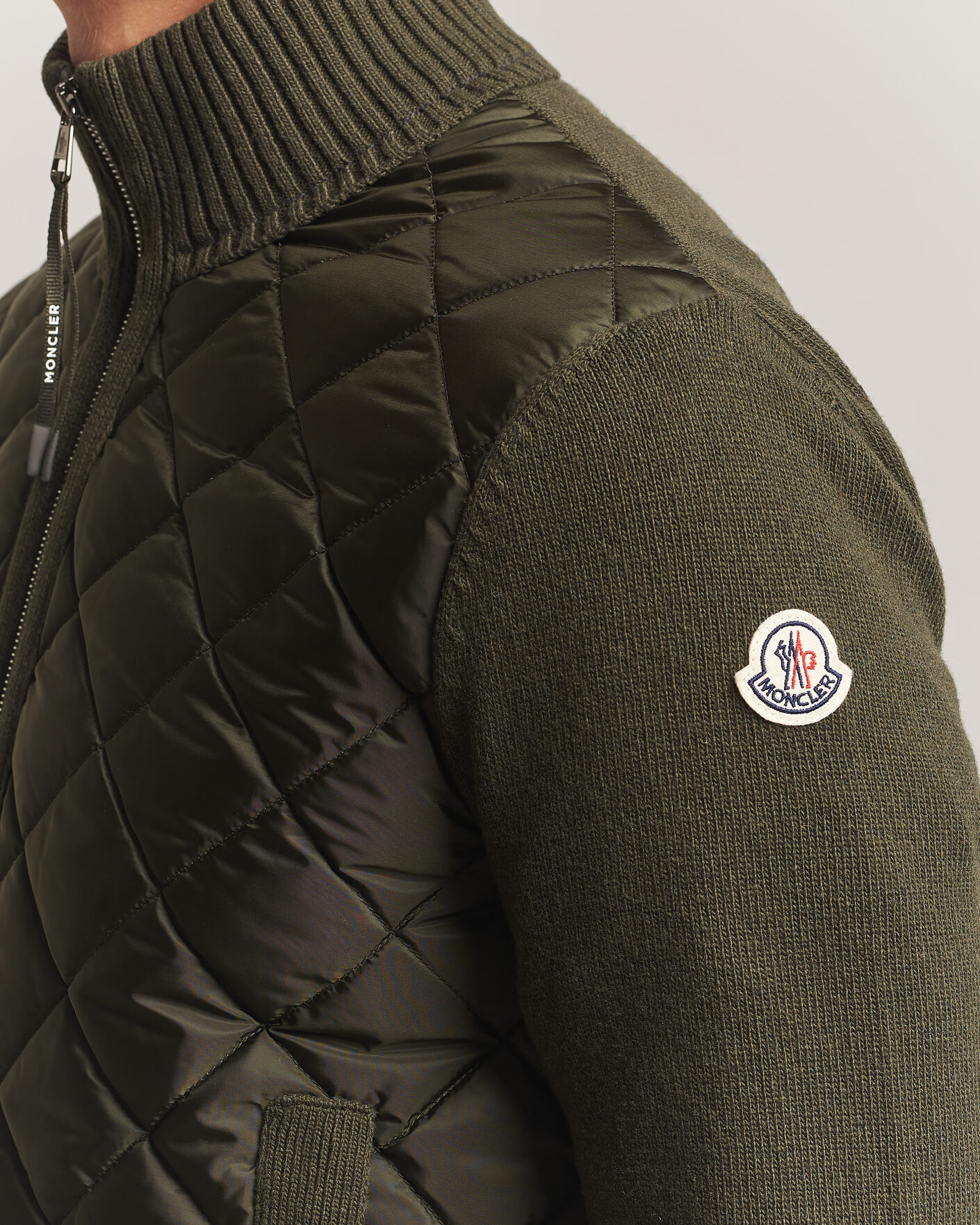 Homme | Manteaux Et Vestes | Moncler | Quilted Hybrid Jacket Dark Green