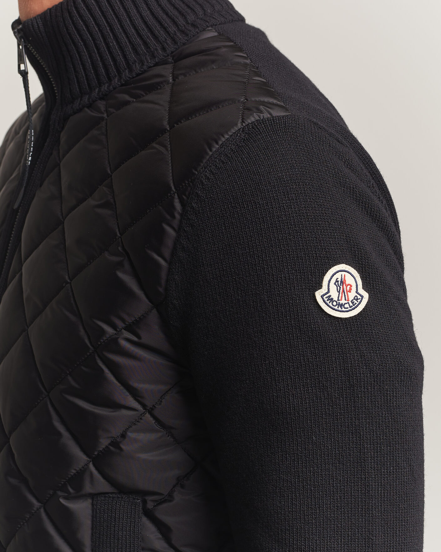 Homme | Manteaux Et Vestes | Moncler | Quilted Hybrid Jacket Black