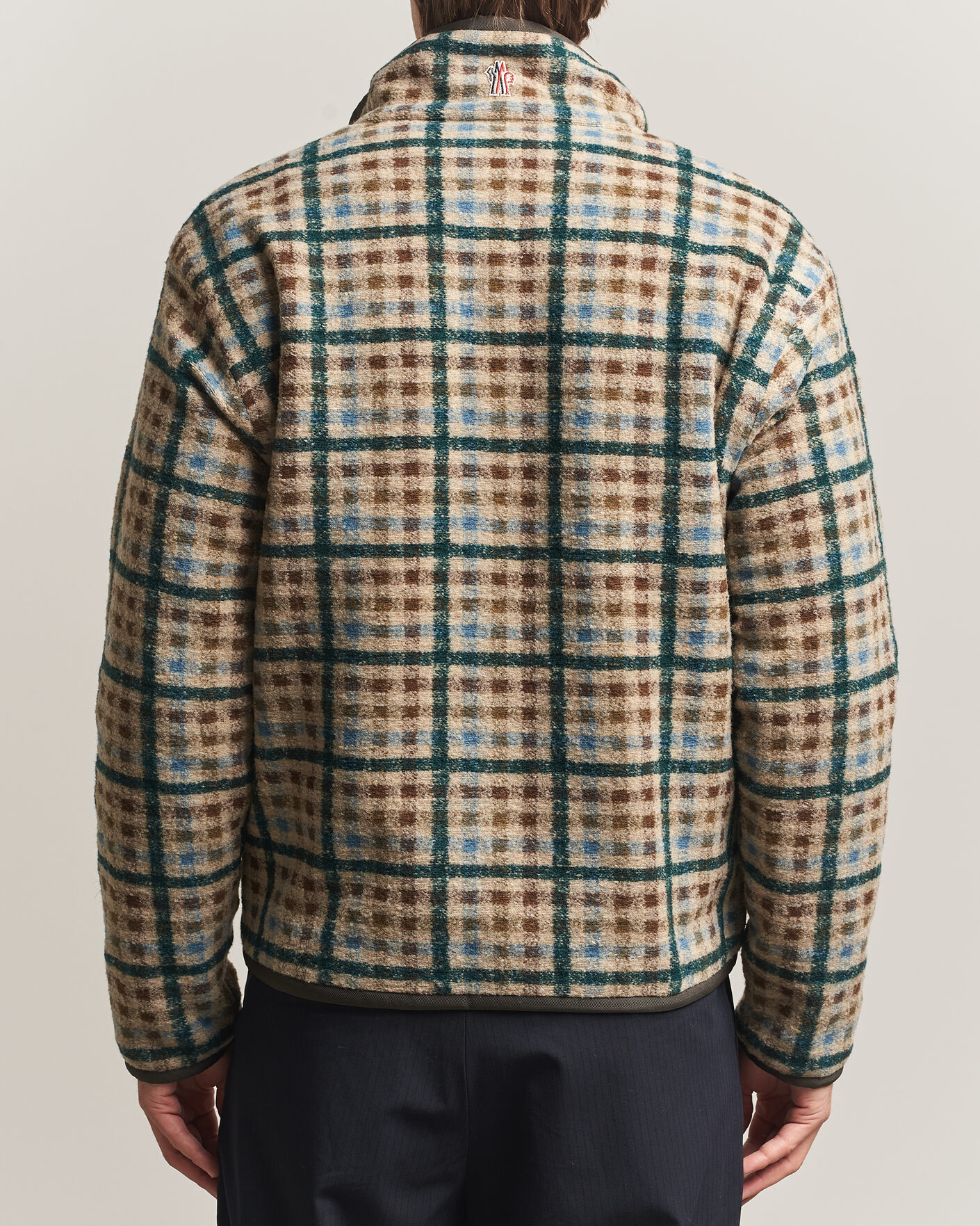 Homme | Pulls Et Tricots | Moncler Grenoble | Sherpa Zip Cardigan Beige/Green