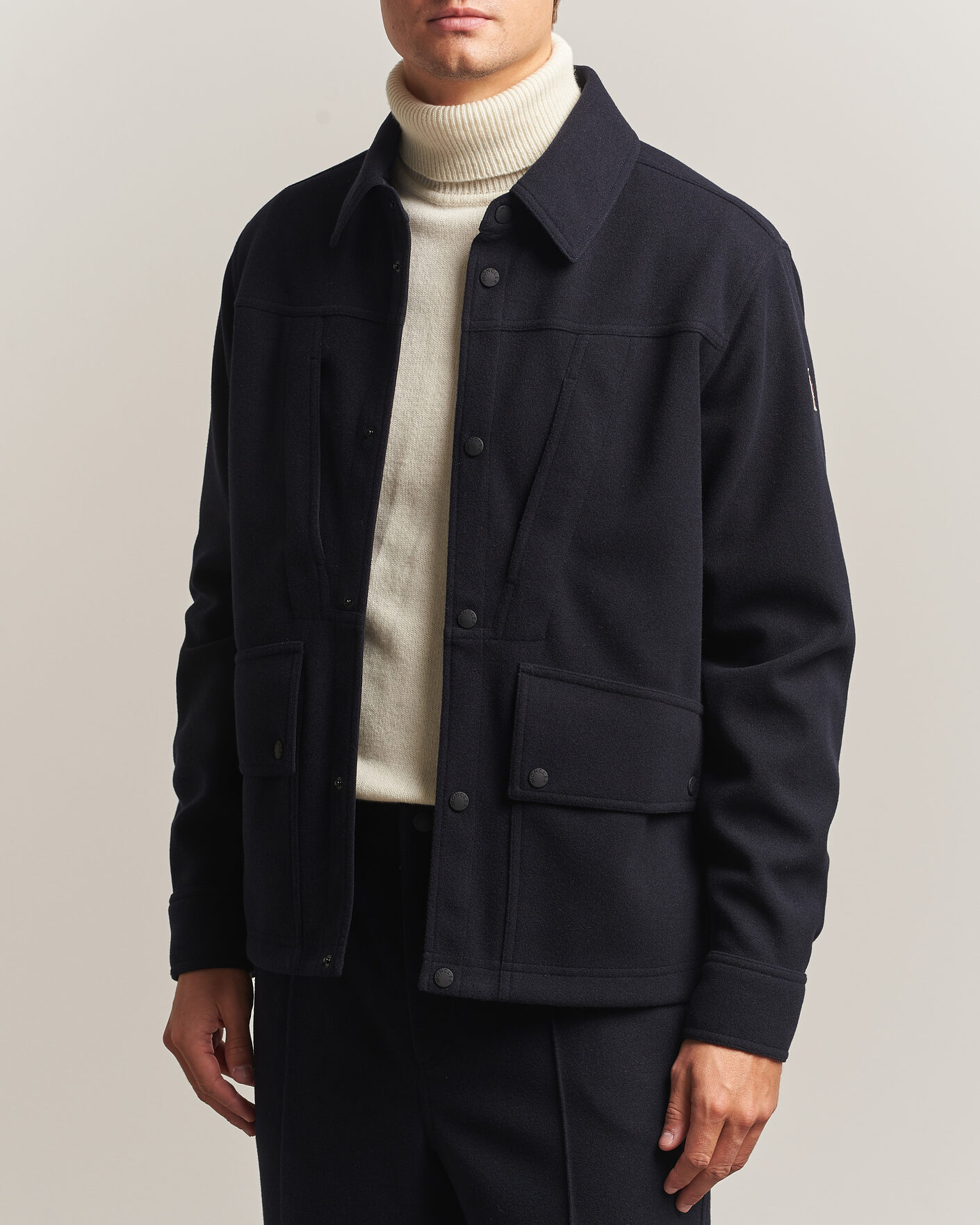 Homme | Manteaux Et Vestes | Moncler Grenoble | Brushed Shirt Jacket Navy