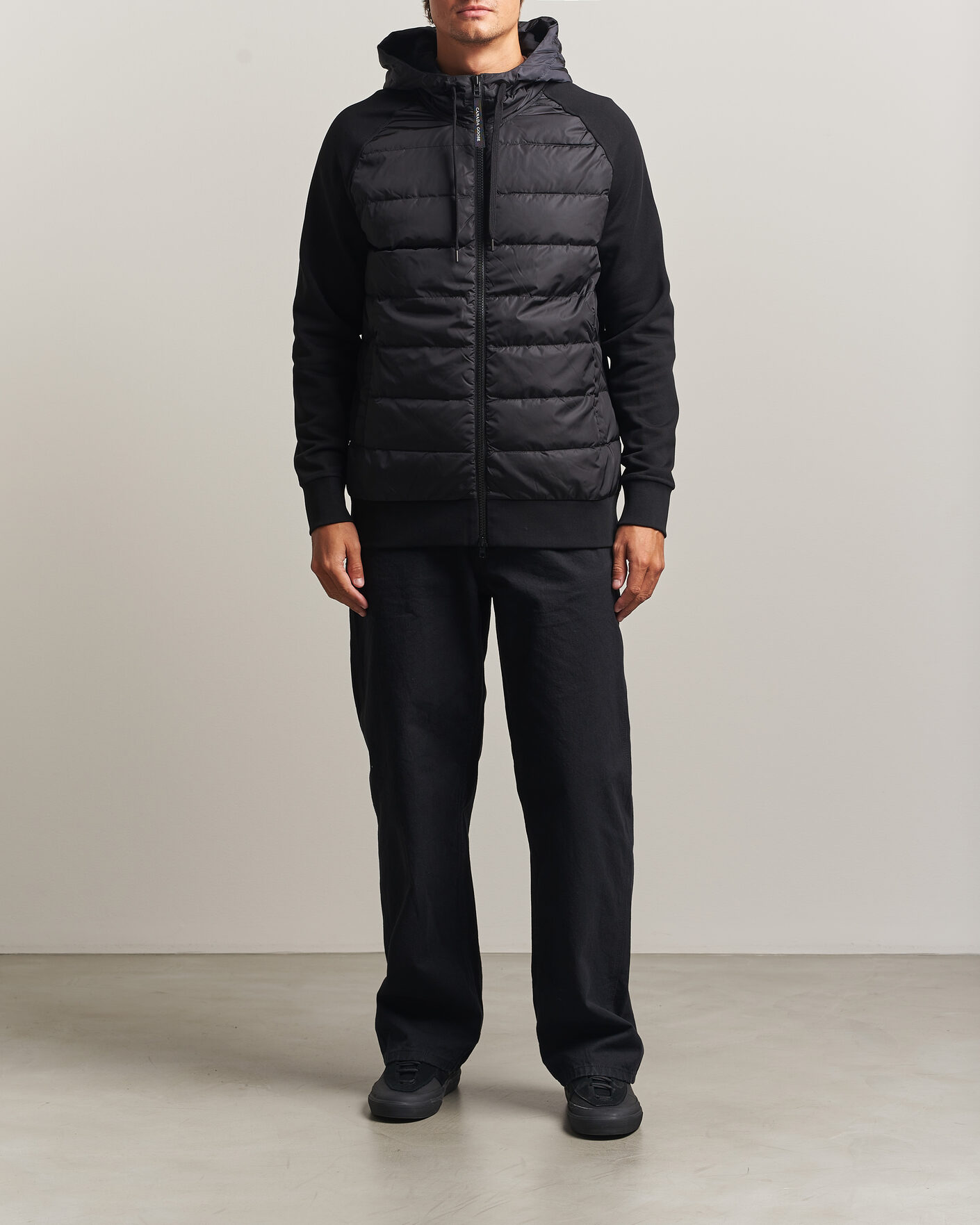 Homme | Manteaux Et Vestes | Canada Goose | Hybridge Huron Full Zip Hoody Black